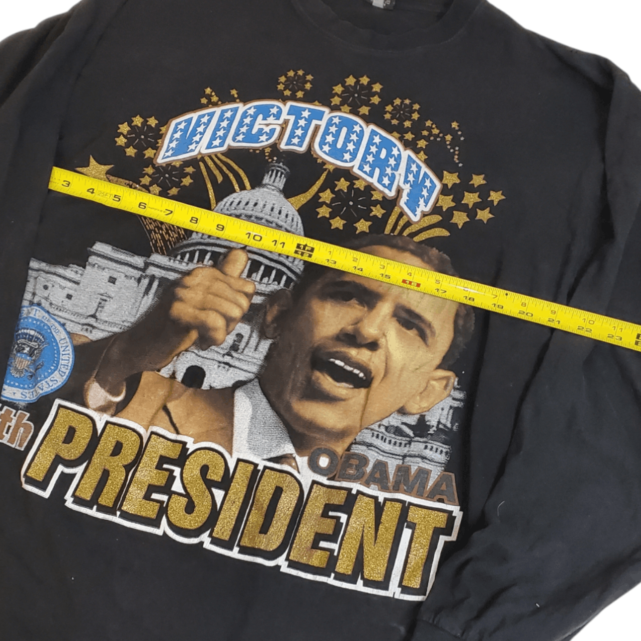 Vintage 2008 Barrack Obama 44th President T-Shirt (4XL) Size US XXL / EU 58 / 5 - 5 Thumbnail
