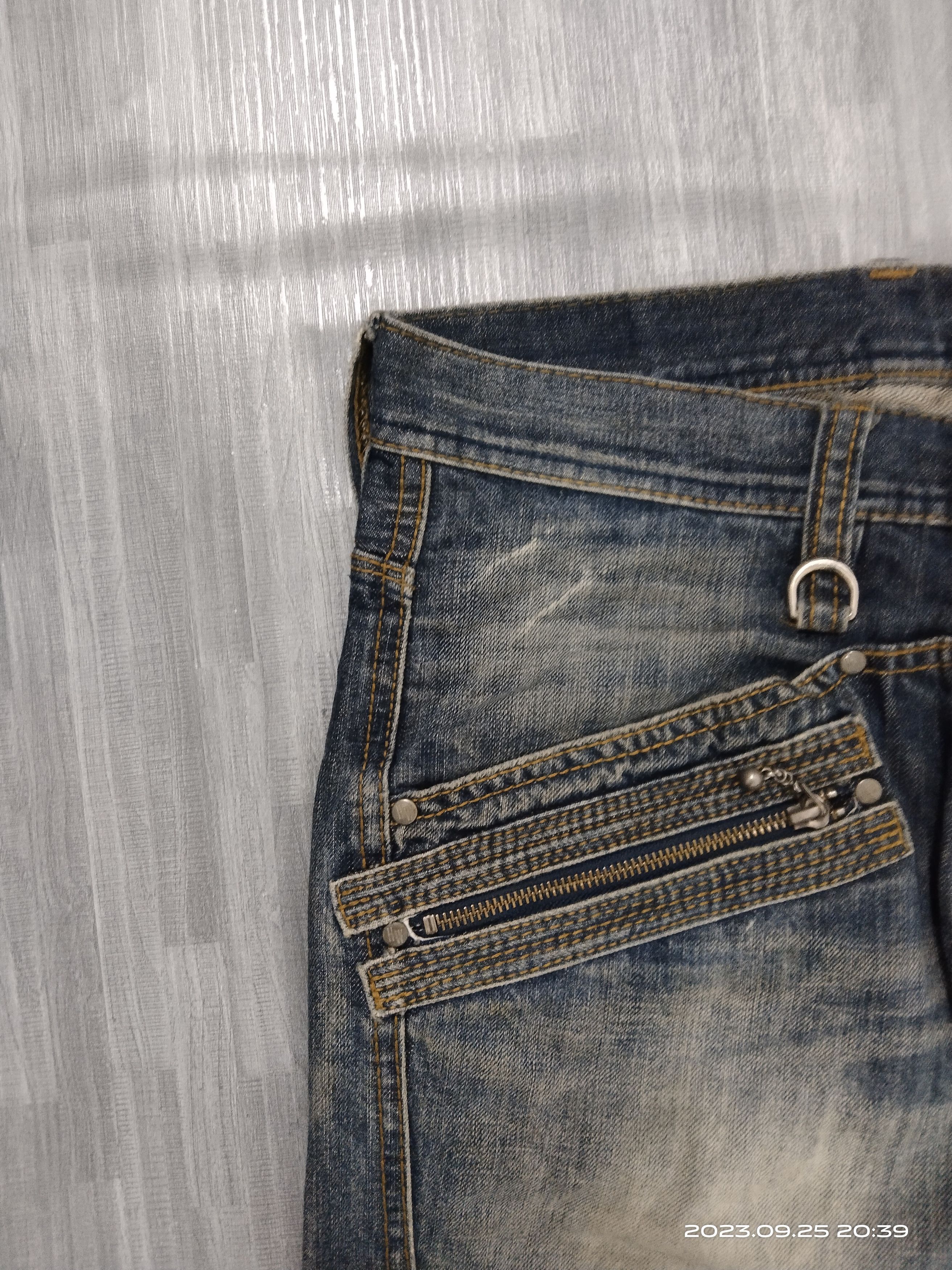 Matsuda FLARE TWIST RIPED NICOLE DENIM PANTS Size US 30 / EU 46 - 7 Thumbnail