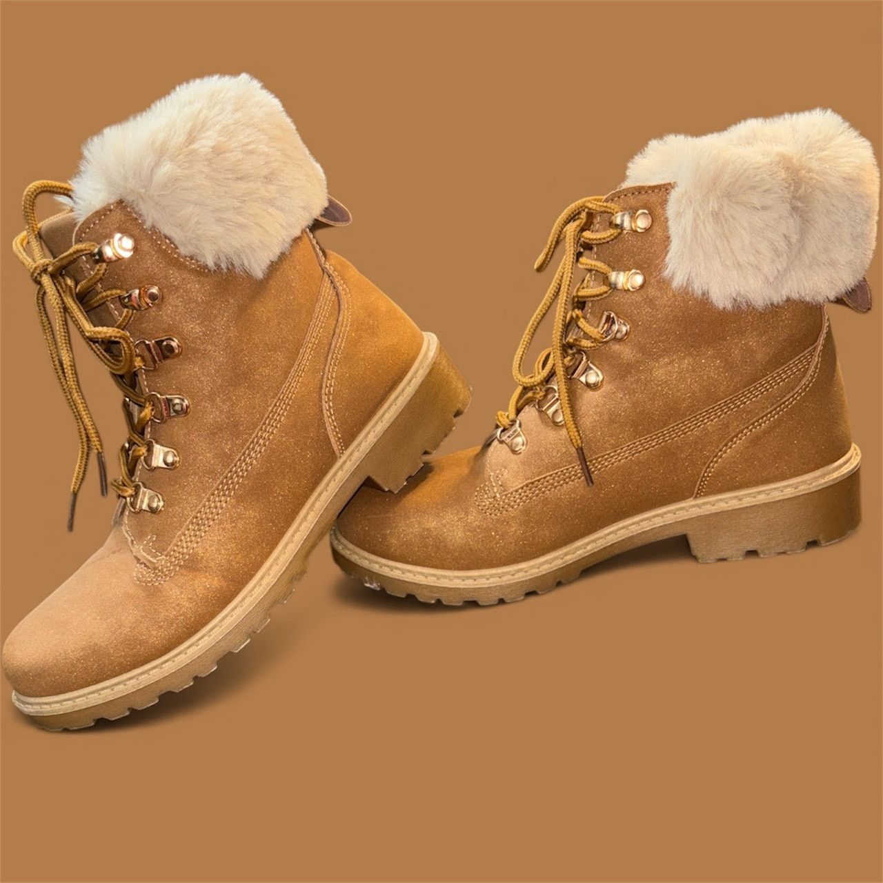 The Unbranded Brand B&M Collections Winter-Style Lace Boots Size 8 Size US 8 / IT 38 - 1 Thumbnail