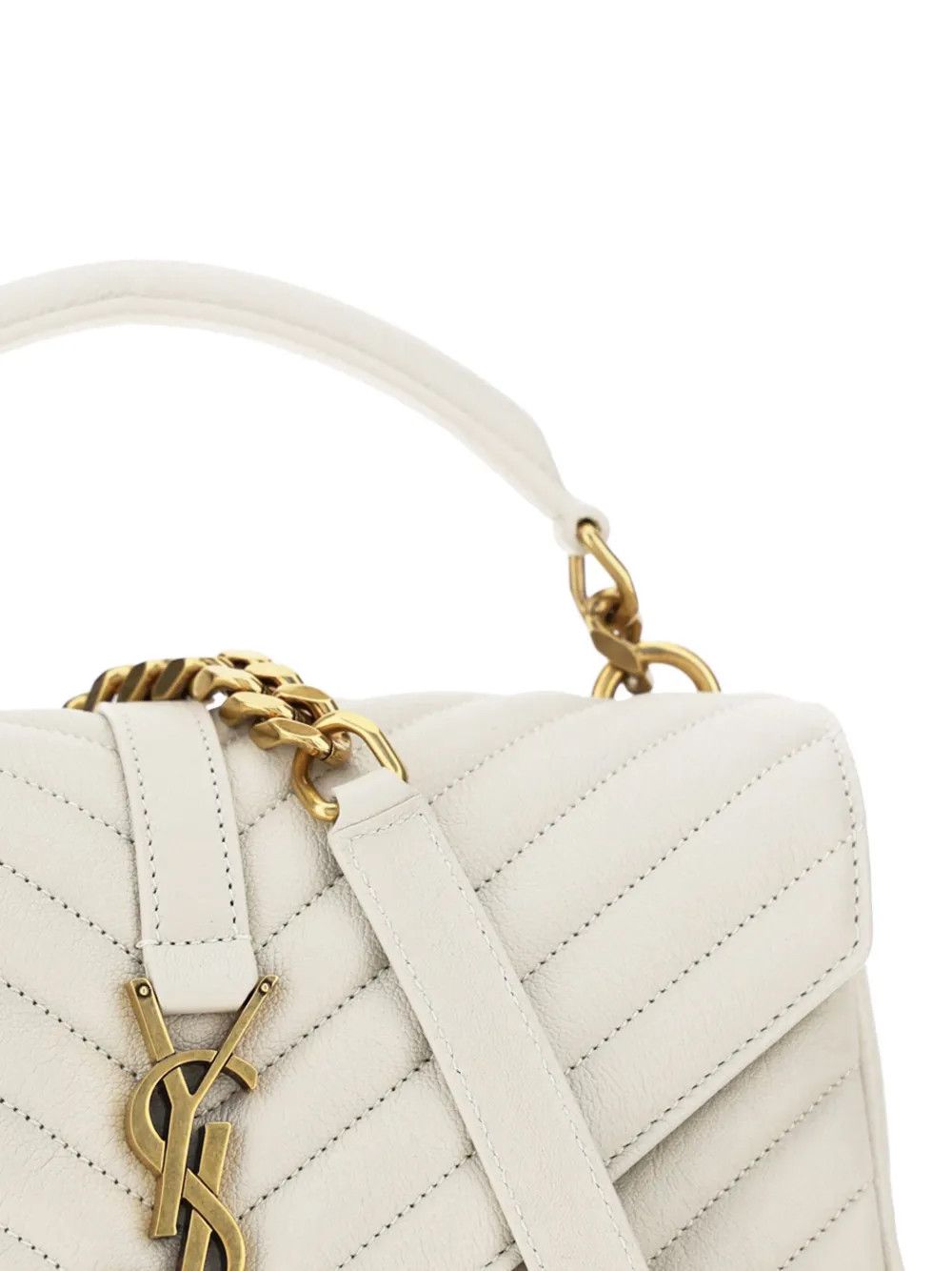 Saint Laurent Paris o1b1hav110225 Size: OS / College Medium Leather Bag in White Size ONE SIZE - 3 Thumbnail