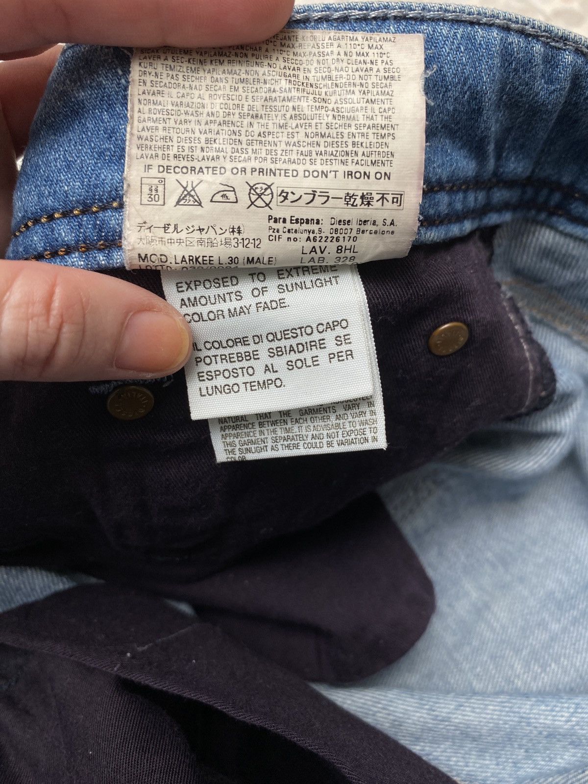 Diesel Vintage Brand Diesel Industry Jeans 1990s Size US 35 - 11 Thumbnail