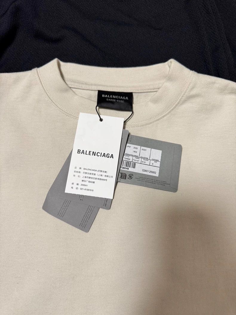 Balenciaga Balenciaga Beige waist short sleeve T-shirt 2505-Nextarrow Size US S / EU 44-46 / 1 - 3 Thumbnail