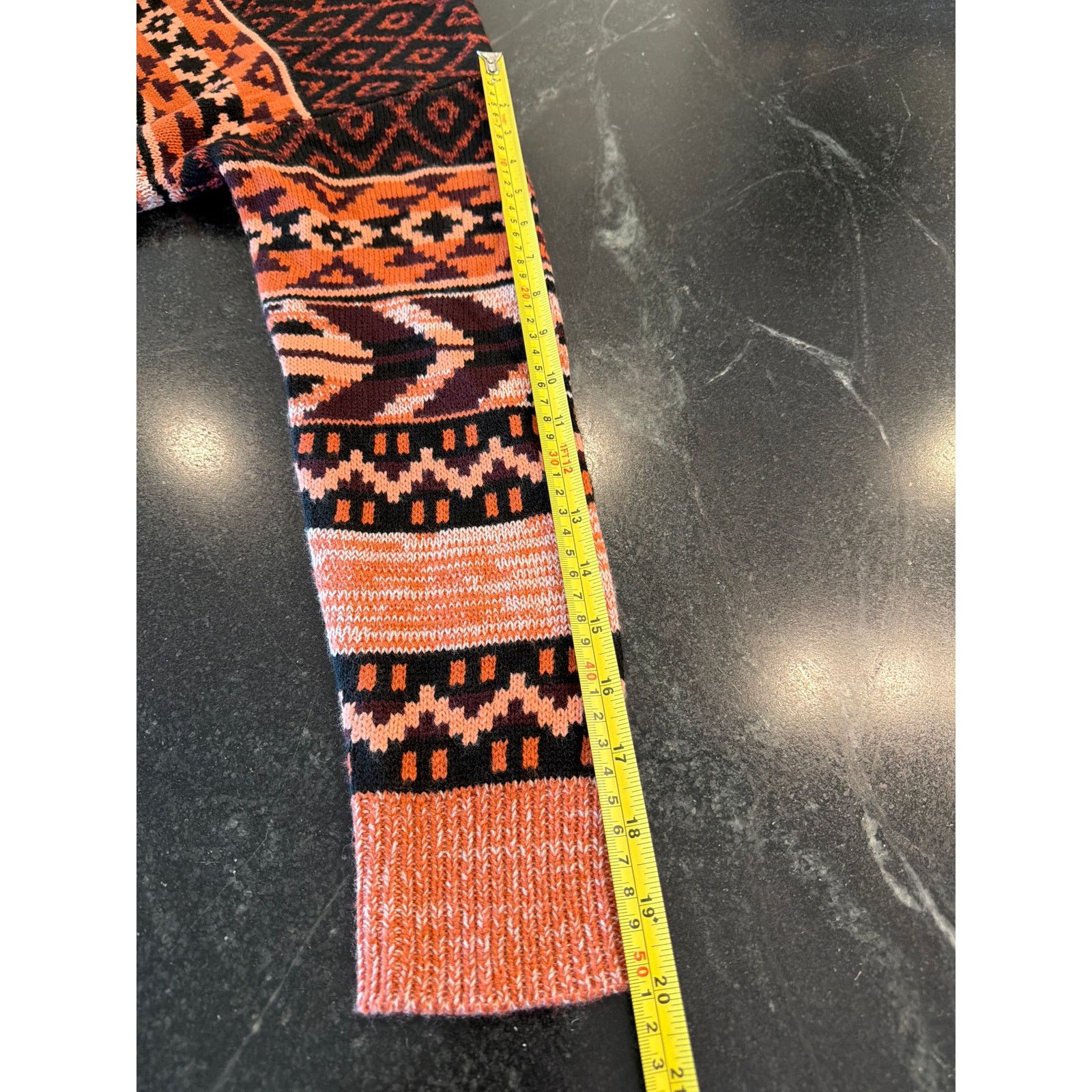Wrangler Wrangler Retro Aztec Knit Cowl Neck Sweater Small Size S / US 4 / IT 40 - 7 Thumbnail