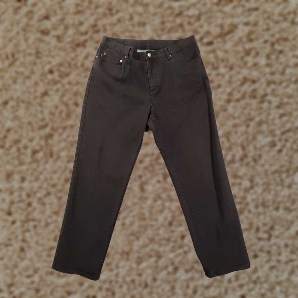Ralph Lauren Ralph Lauren Black Jeans Womens Size 14 35x28 Denim Stretch 5-Pocket City Classic Straight Regular Womens Size 36" / US 14 / IT 50 - 1 Thumbnail