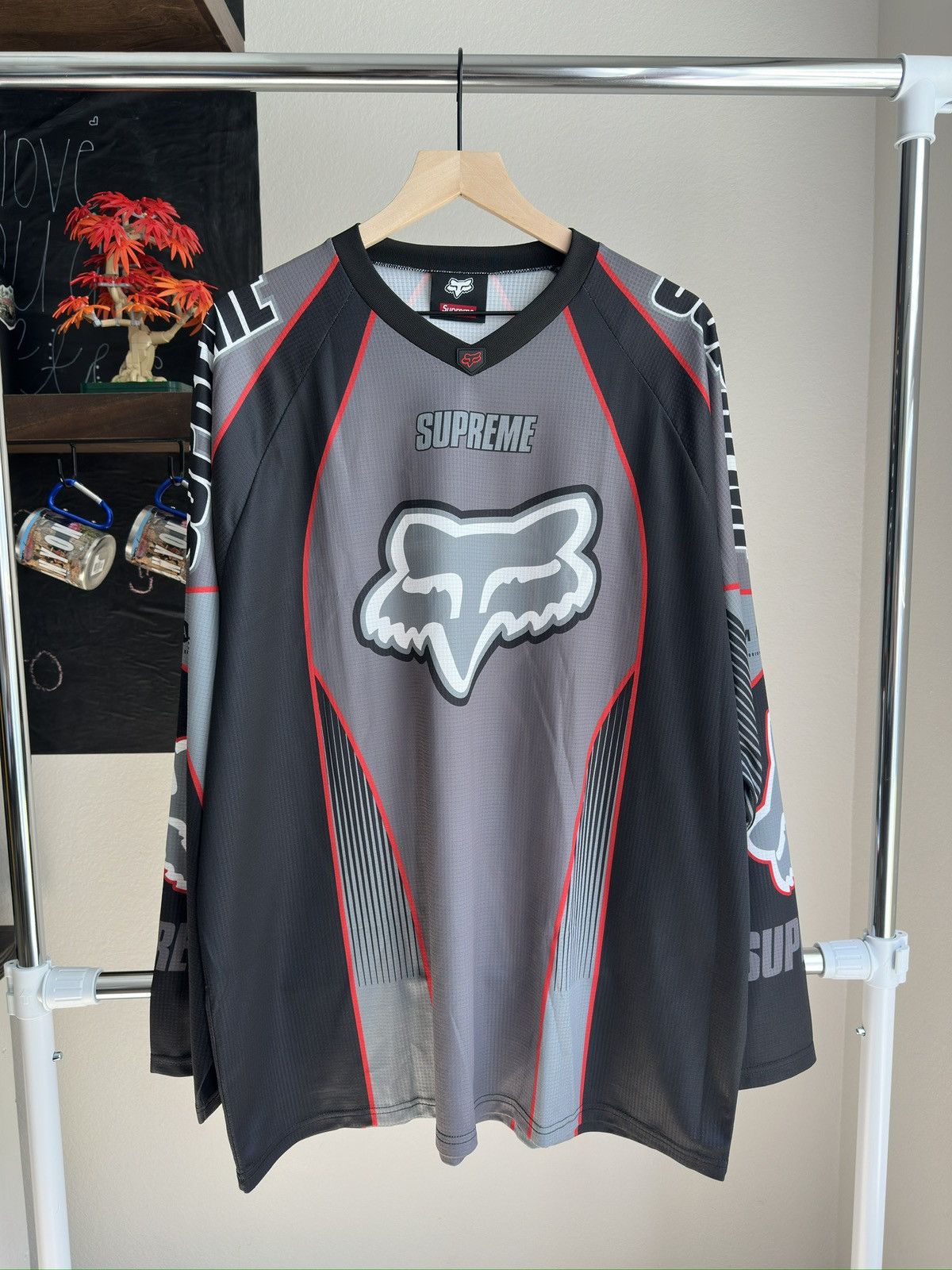 Fox Racing × Supreme DMX Moto Jersey Black Size US XXL / EU 58 / 5 - 1 Thumbnail