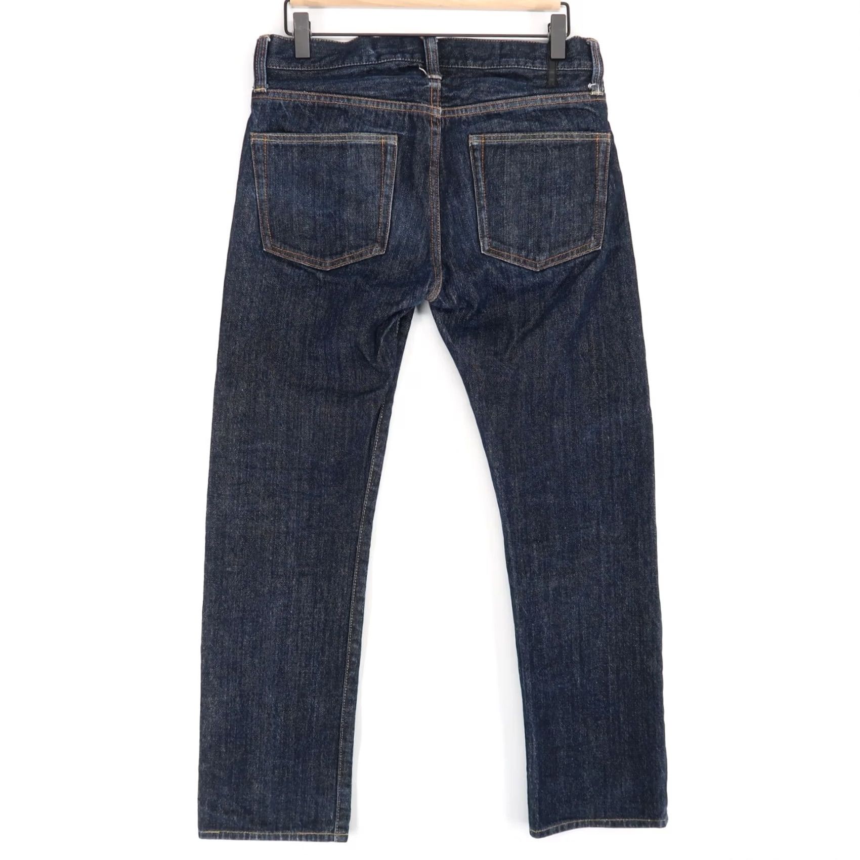 Fender Bitter Ender Jeans Black Blue Not Rigid 31x28 Dark Blue Selvedge Japanese Denim Straight Slim 5-Pocket Mens Denim Size US 38 / EU 54 - 2 Thumbnail