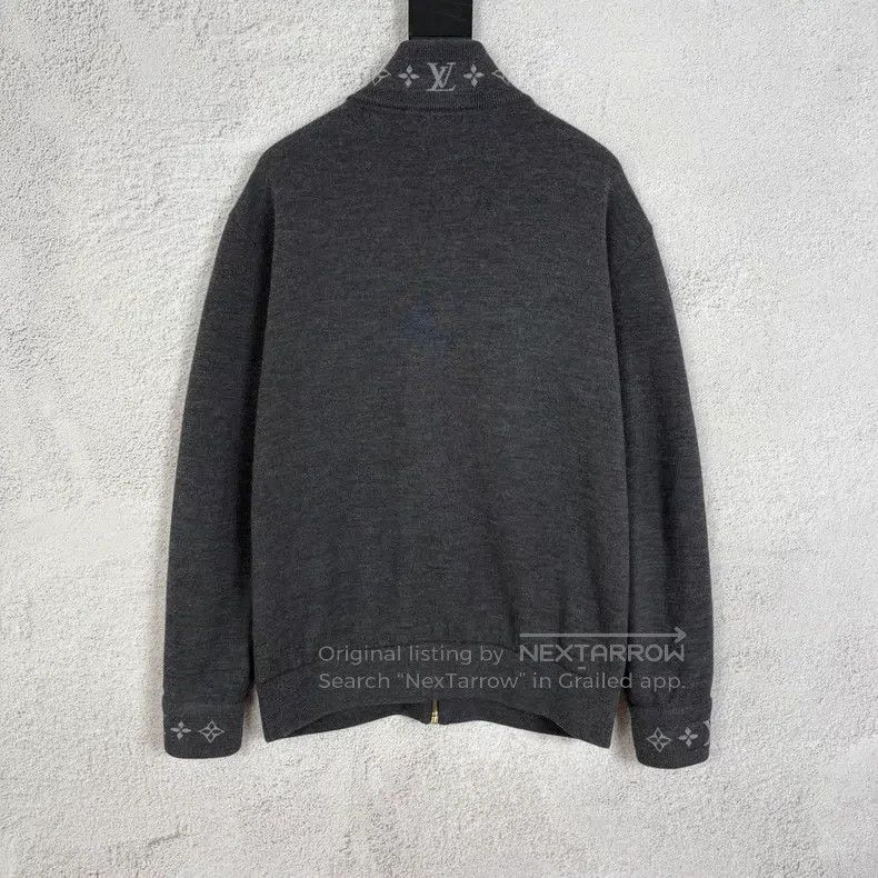 Louis Vuitton Louis Vuitton New jacquard wool knit zip-up jacket Size US M / EU 48-50 / 2 - 2 Thumbnail