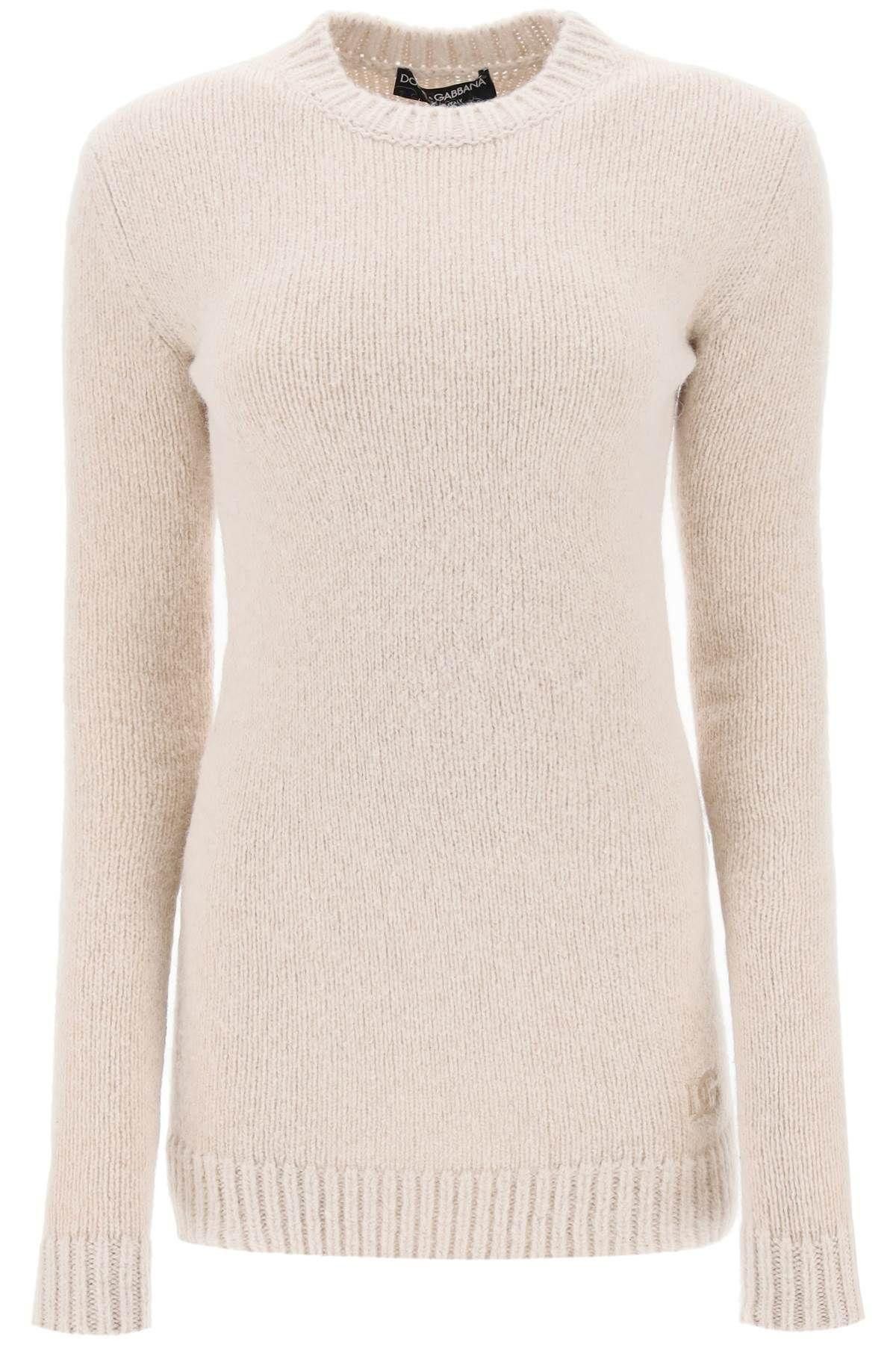 image of Dolce Gabbana Knitted Mini Dress Size Eu 42 For Women in Beige