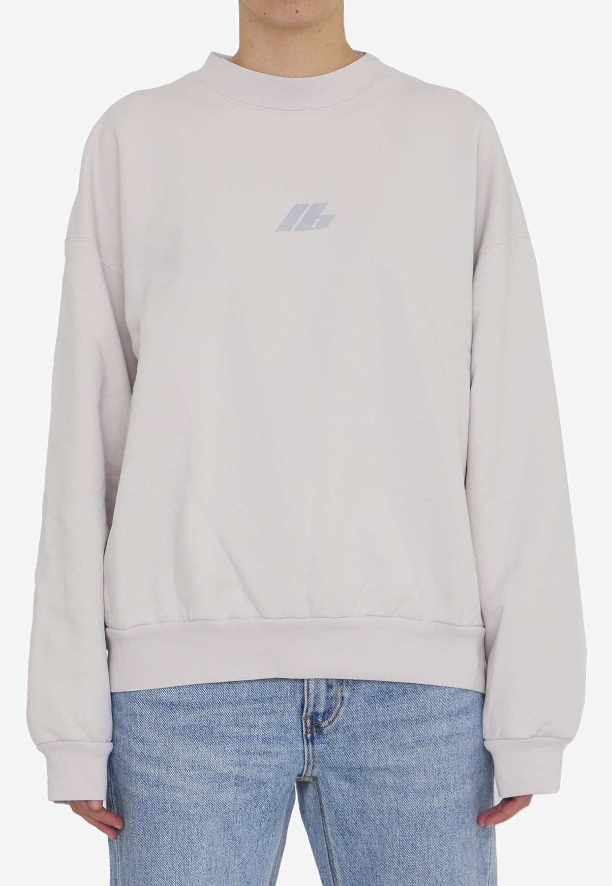 Balenciaga o1s1wg110126 Activewear Sweatshirt in White Size XXS / US 00 / IT 34 - 1 Thumbnail