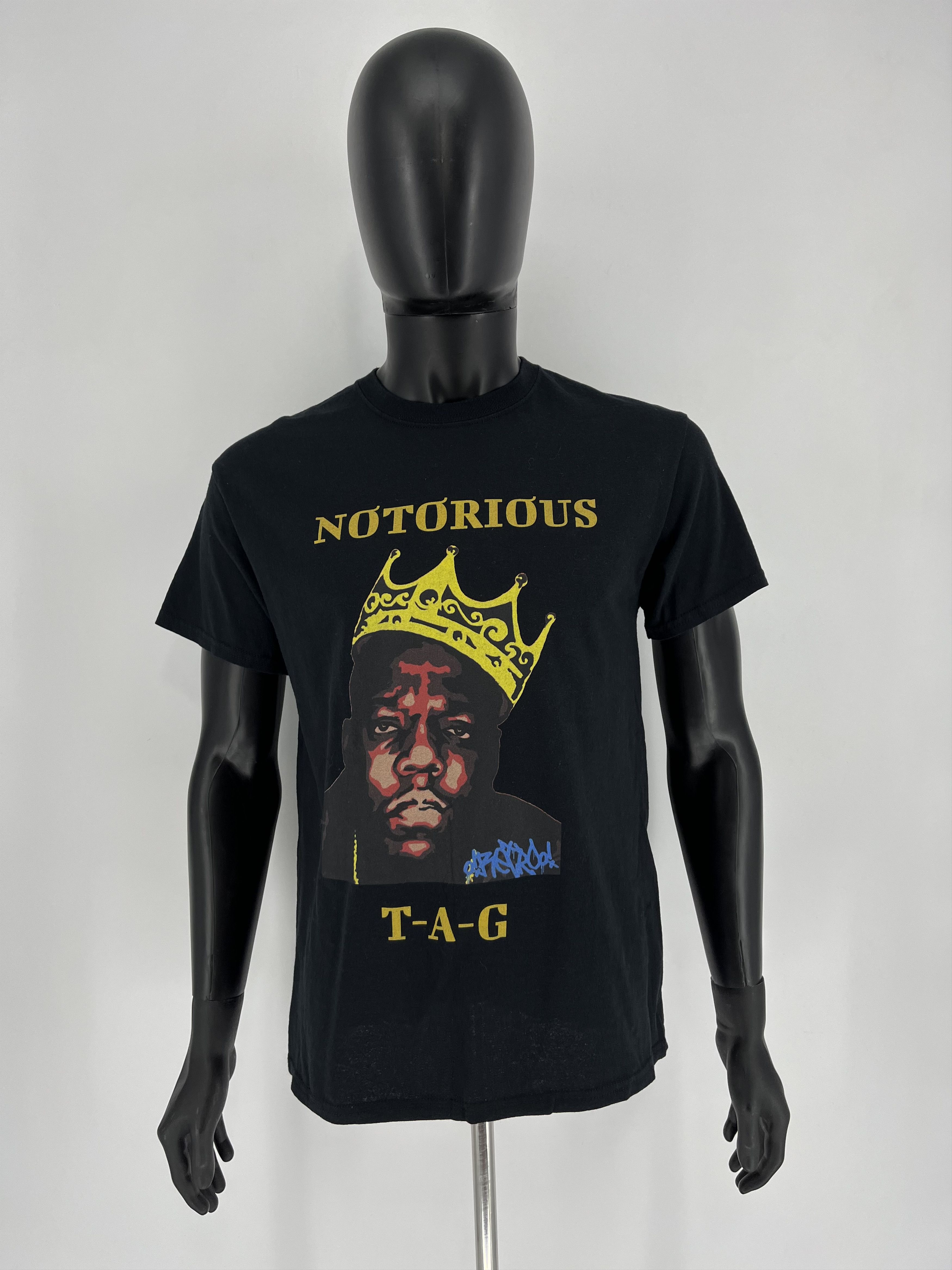 Rap Tees × Vintage Notorious Big Trust Nobody Black Tee Shirt Size US M / EU 48-50 / 2 - 2 Thumbnail