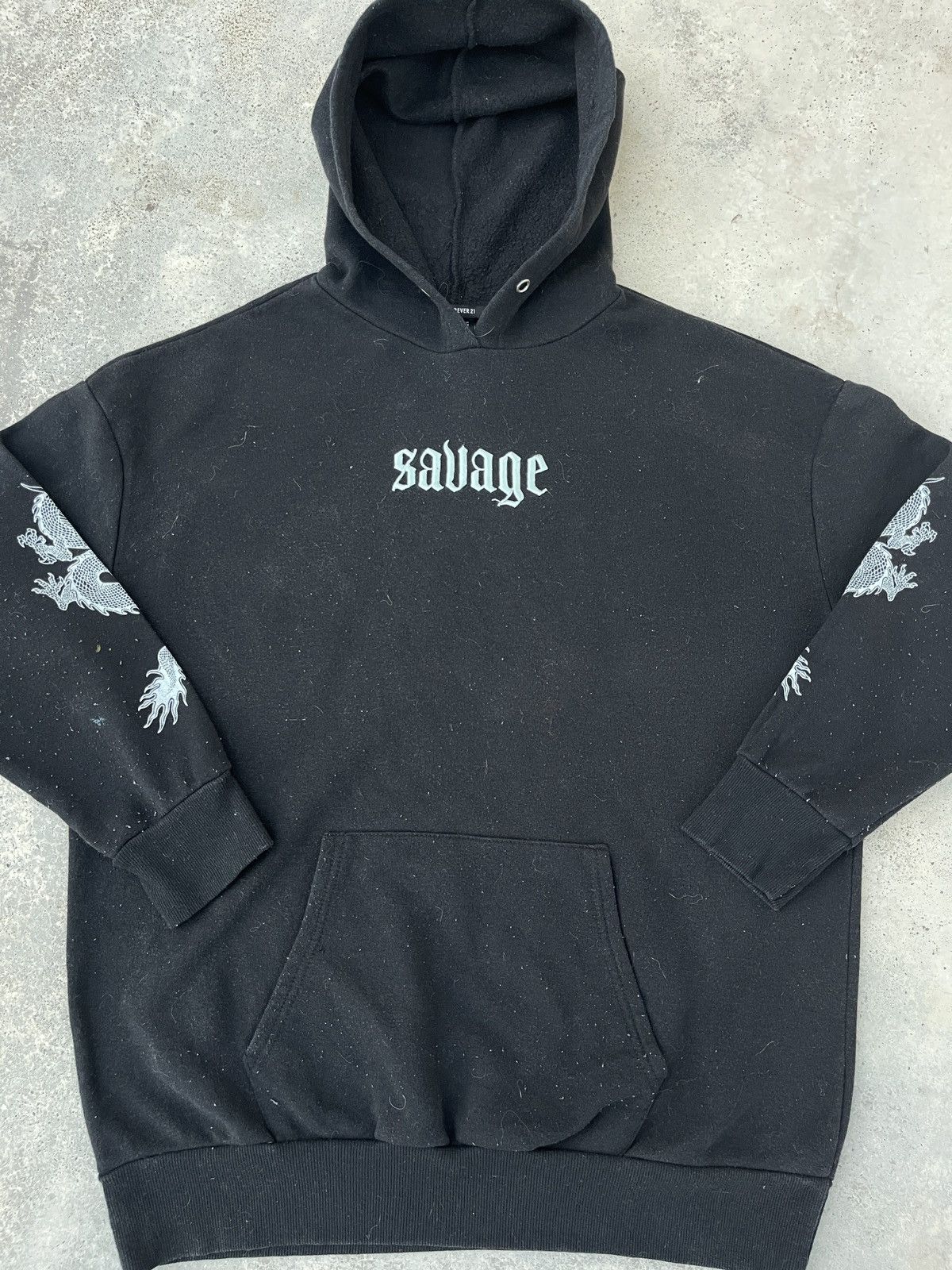JNCO × Stussy × Vintage Y2K Jnco Styled Embroidered Dragon Pullover Hoodie Size US L / EU 52-54 / 3 - 2 Thumbnail