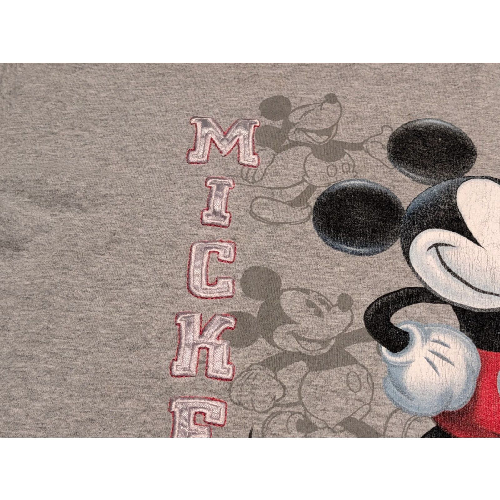 Disney VINTAGE Disney Womens 2XL T-Shirt Gray Mickey Mouse The Big Cheese Jerry Leigh Shirt Girls? Size XXL / US 16-18 / IT 52-54 - 4 Thumbnail