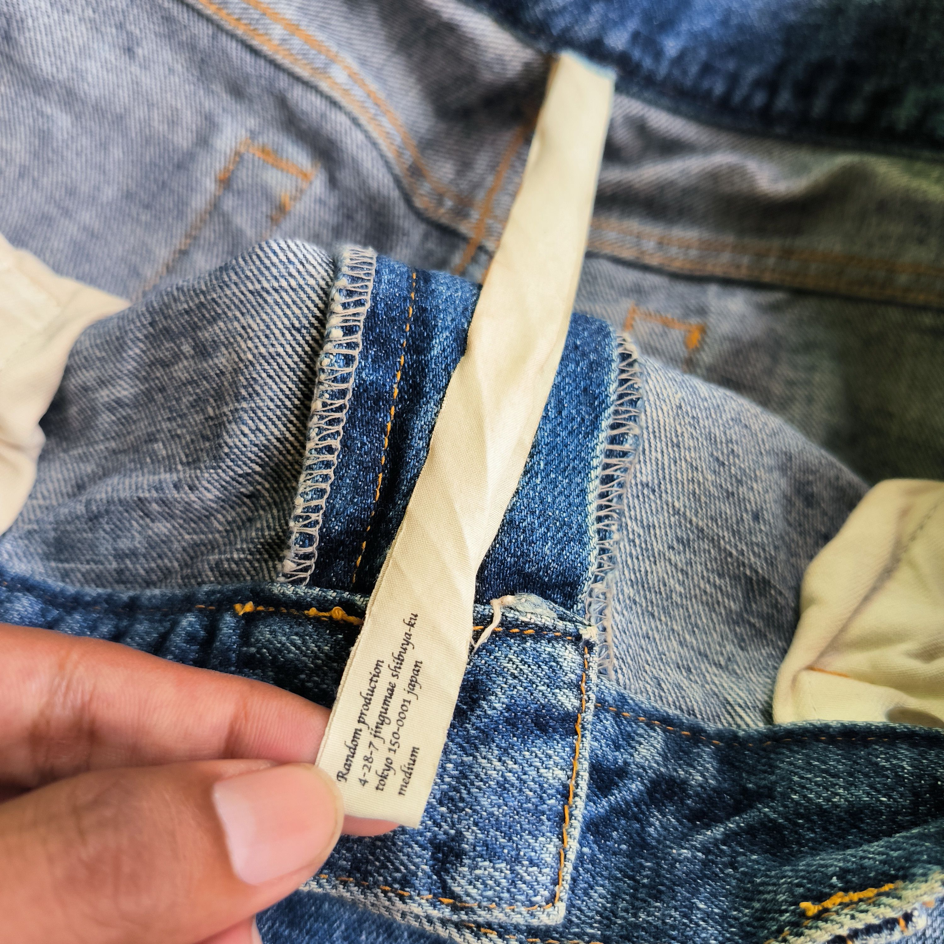 Japanese Brand Vintage 2000s Random Production Japan Distressed Jeans Size US 32 / EU 48 - 6 Thumbnail