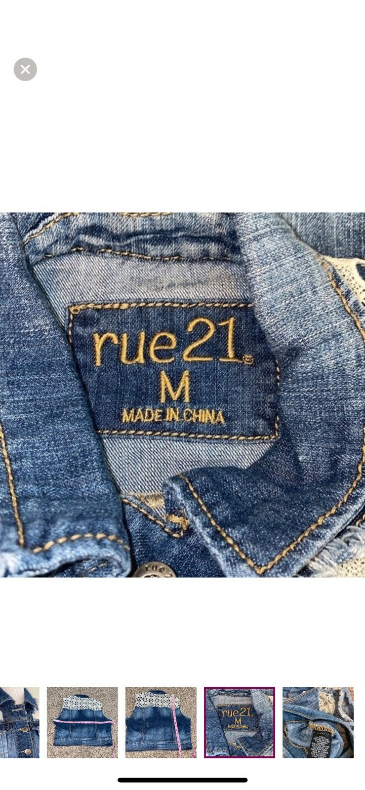 rue21 Rue21 medium denim vest Size M / US 6-8 / IT 42-44 - 3 Thumbnail