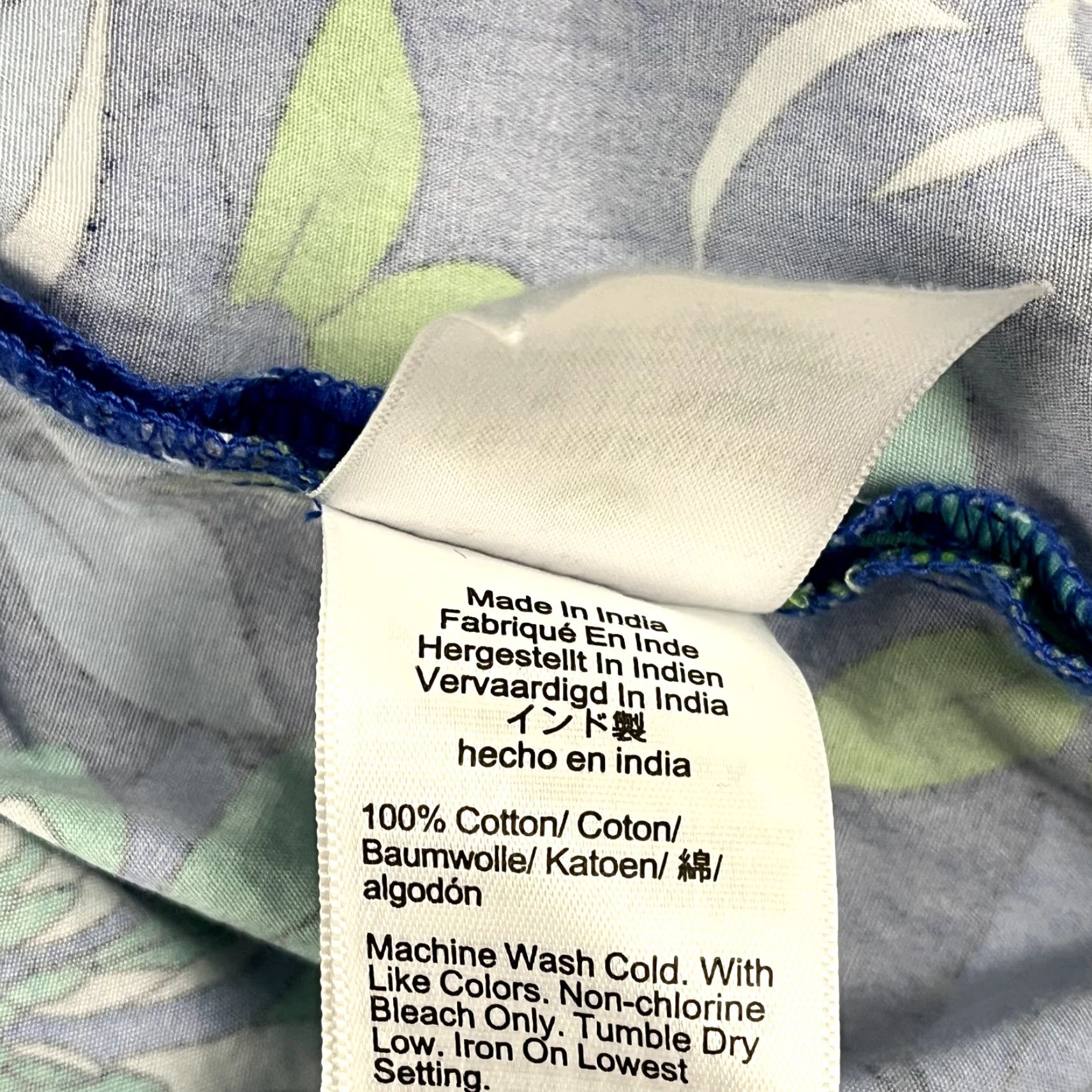 J.Crew VINTAGE J.CREW Women's Tunic Dress XS Sleeveless Floral Button Front Casual Summer Green Blue Size XS / US 0-2 / IT 36-38 - 6 Thumbnail
