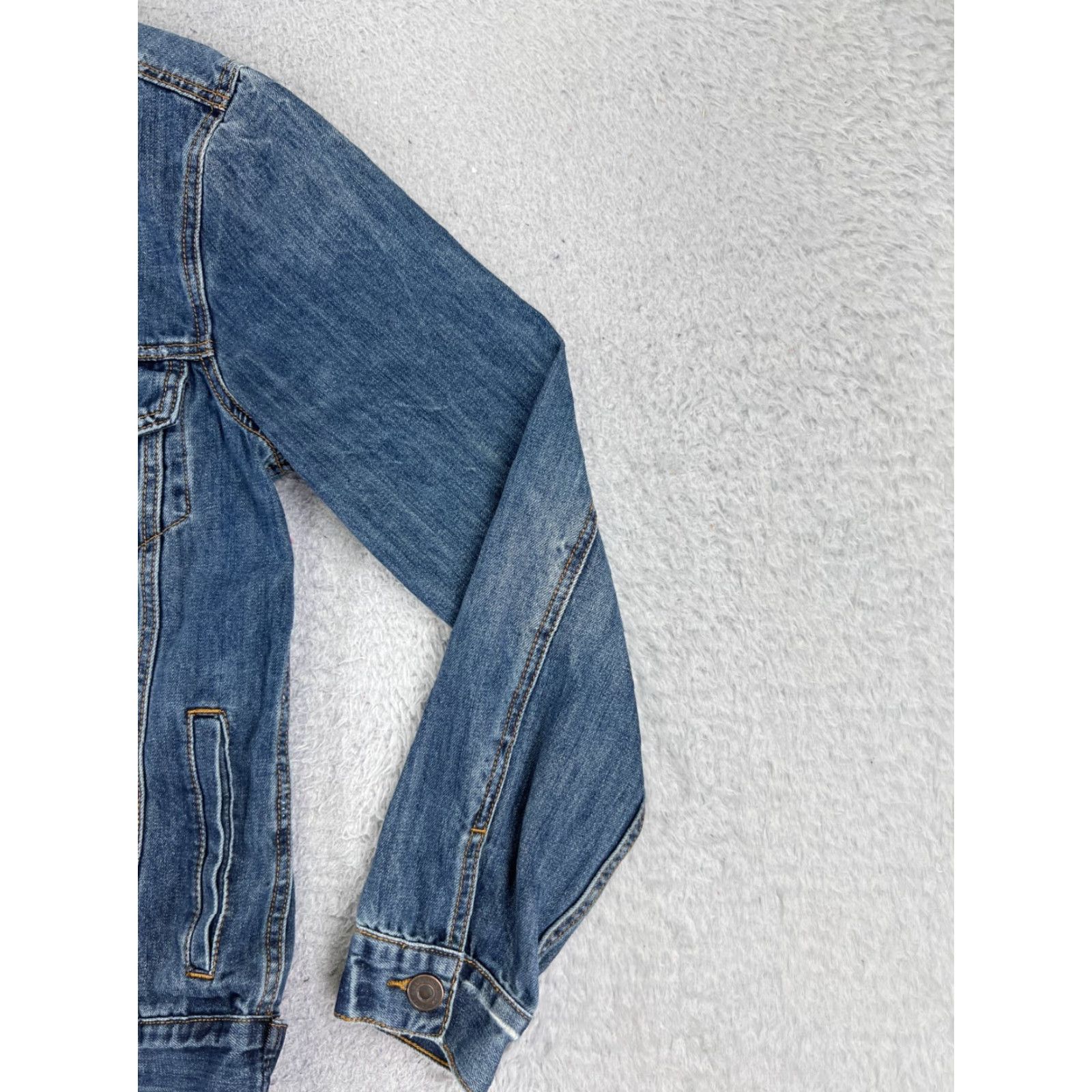 Vintage VINTAGE Americanino Denim Jacket Womens Small Blue Trucker Cotton Blend Button Pocket 80s 90s Size 28" / US 6 / IT 42 - 2 Thumbnail