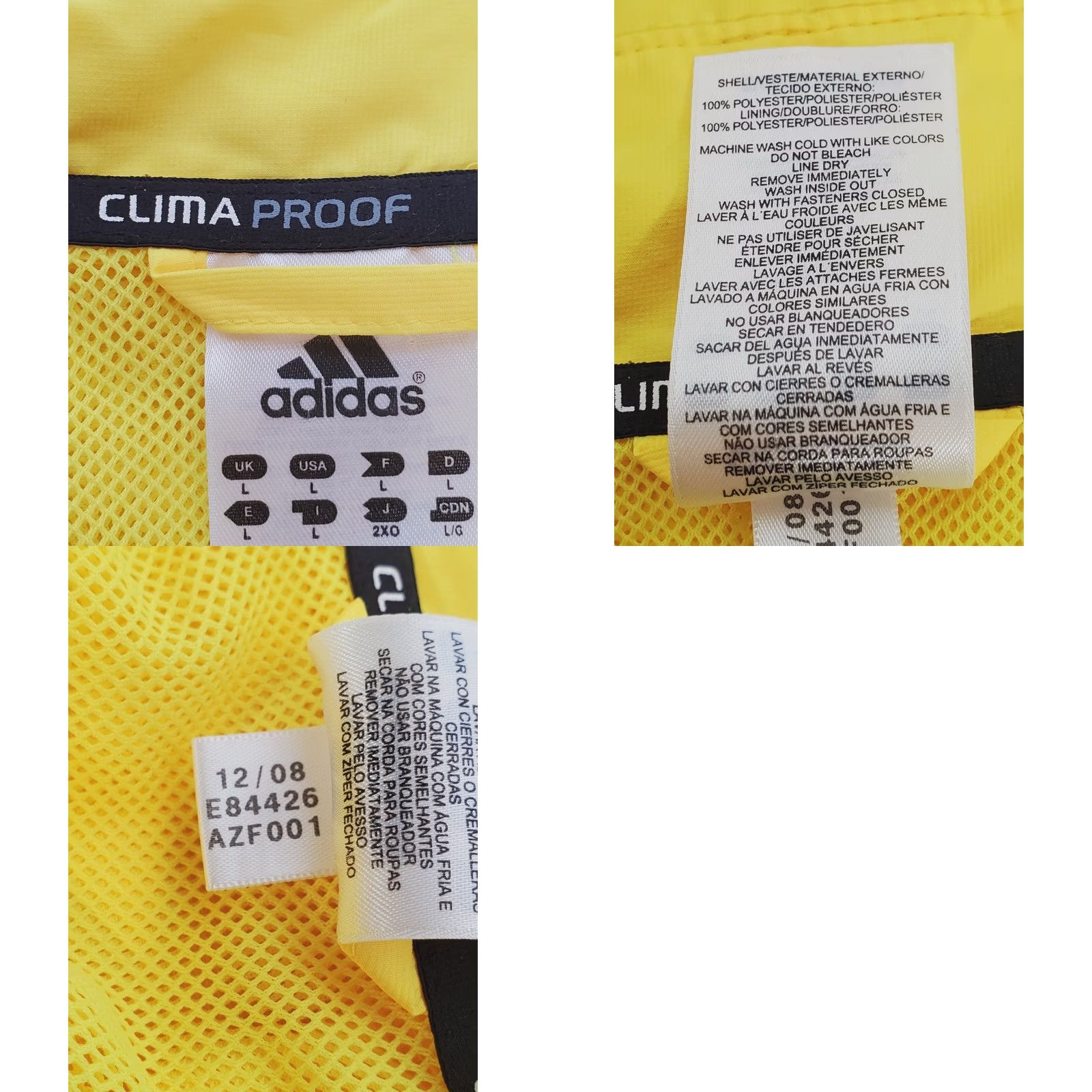 Adidas Adidas 113th Boston Marathon Lightweight Running Jacket Yellow Blue Men's L Size US L / EU 52-54 / 3 - 9 Thumbnail