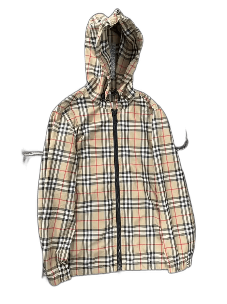 Burberry Burberry Classic Plaid Hooded Raincoat Women Size US XXS / EU 40 - 1 Thumbnail
