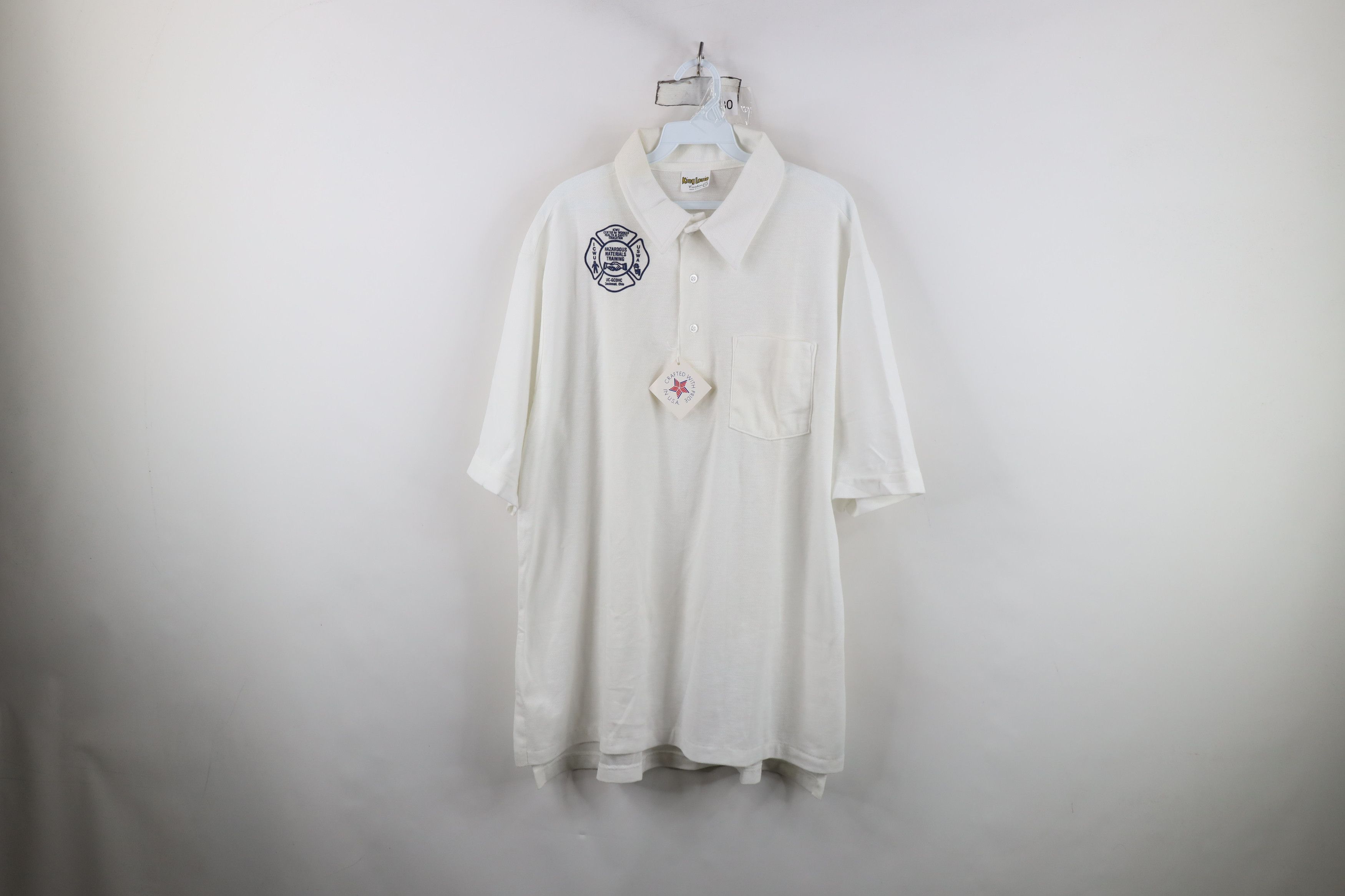 Vintage Deadstock Vintage 70s 80s Union Collared Polo Shirt USA Size US XXL / EU 58 / 5 - 1 Thumbnail