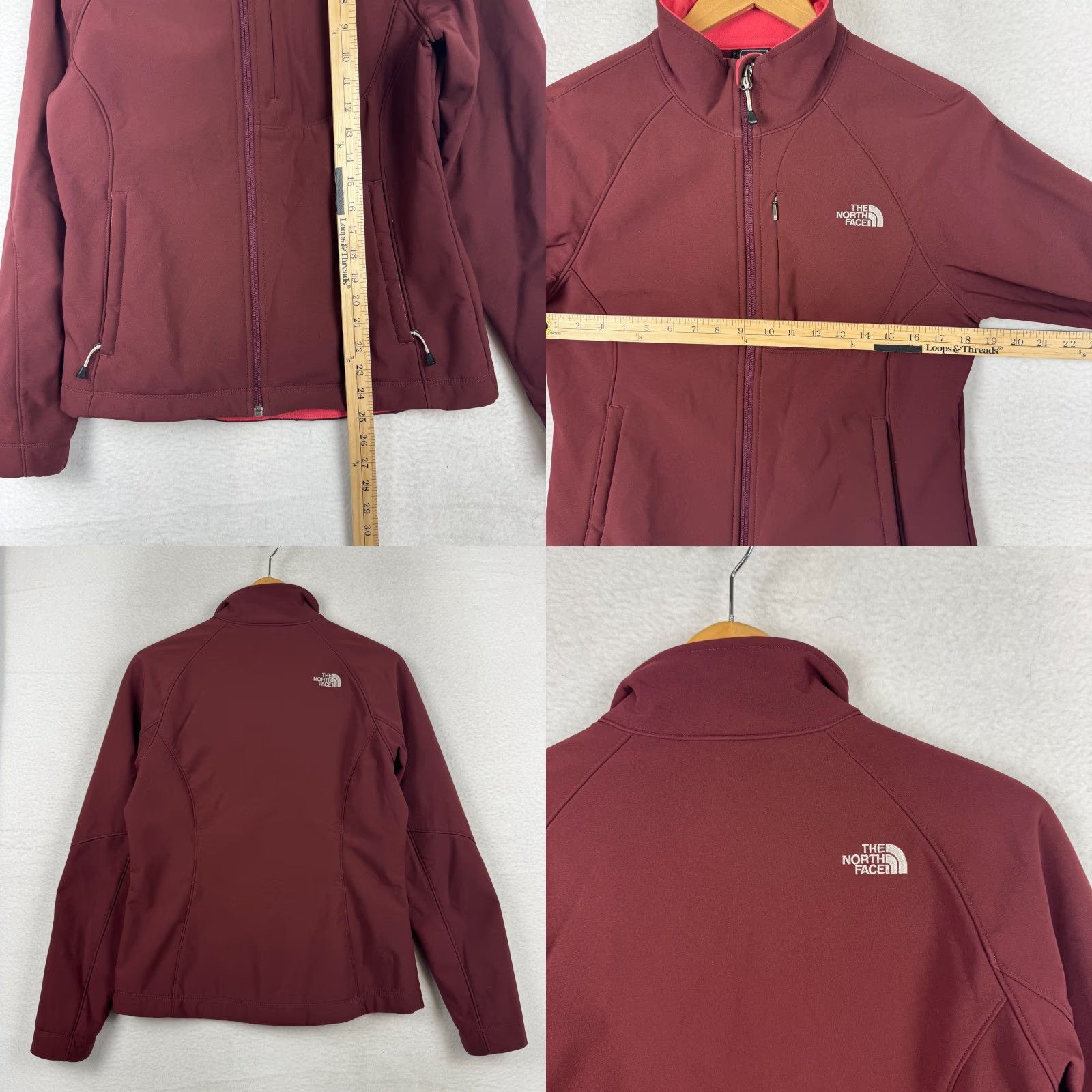 The North Face The North Face Womens Medium Maroon Apex Bionic Softshell Fleece Lined Jacket Size M / US 6-8 / IT 42-44 - 8 Thumbnail