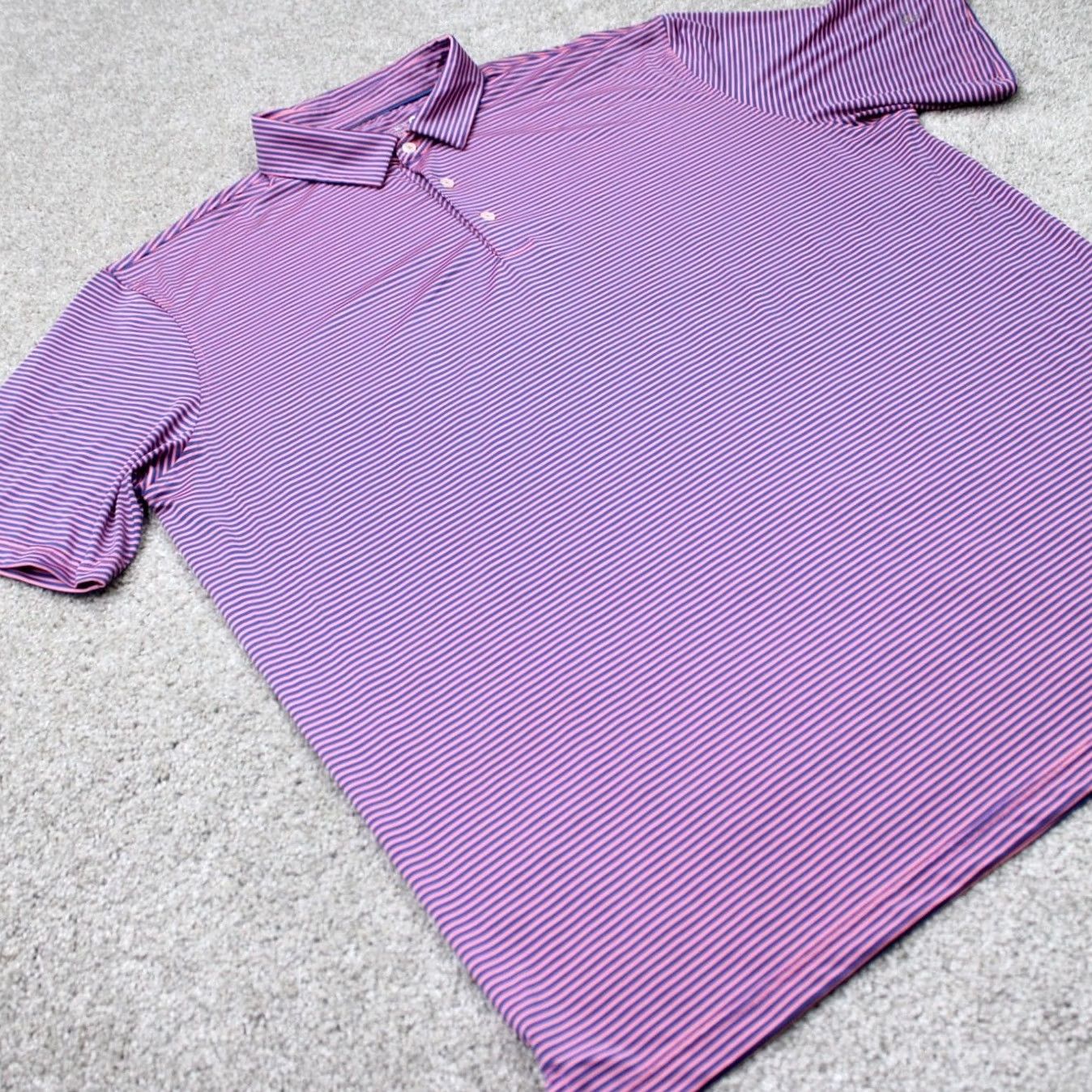 Vintage Maelreg Performance Polo Shirt Men 2XL XXL Purple/Blue Golf Stretch Short Sleeve Size US XXL / EU 58 / 5 - 5 Thumbnail
