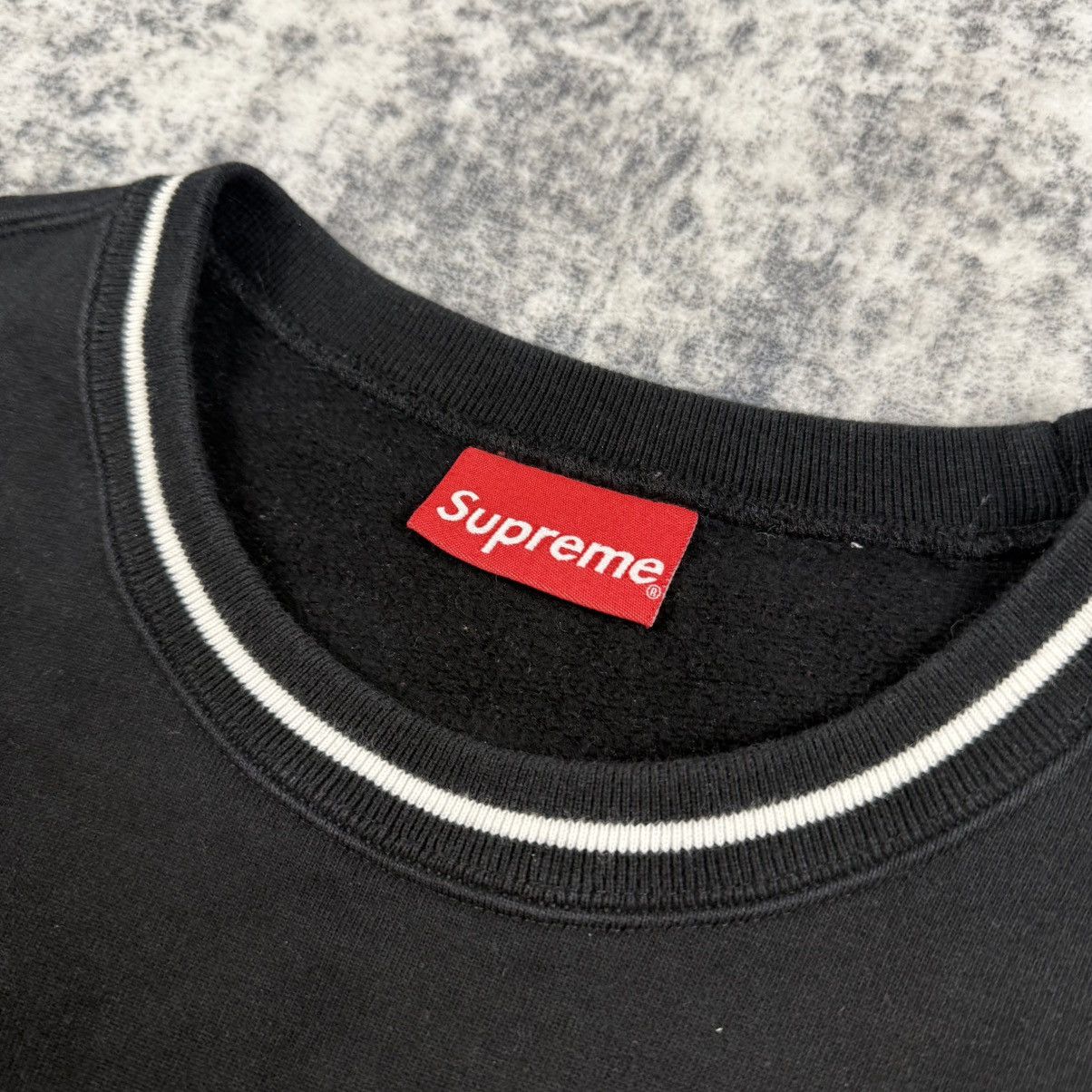 Supreme Supreme FW/19 Piping ‘Black’ Crewneck Size US XL / EU 56 / 4 - 5 Thumbnail