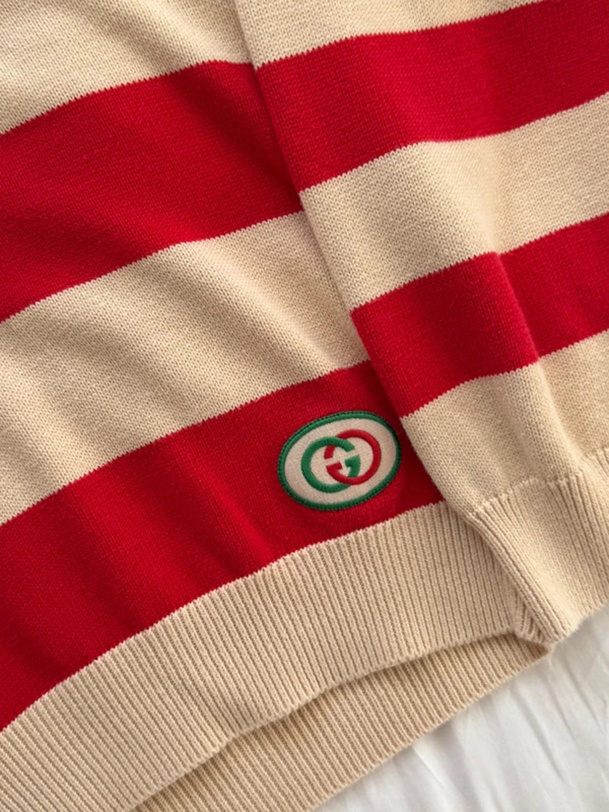 Gucci Gucci striped knit polo jumper Size XL / US 12-14 / IT 48-50 - 7 Thumbnail