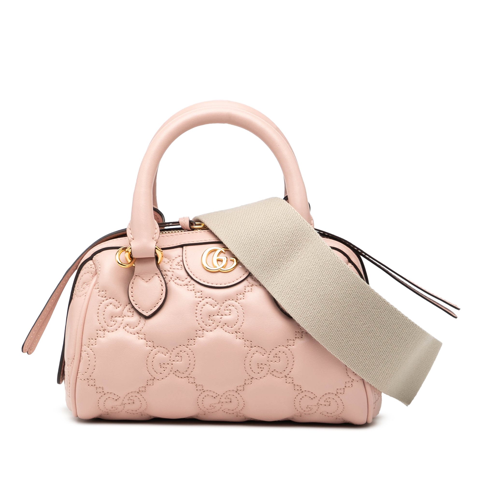 Gucci Gucci Mini GG Marmont Matelasse Leather Satchel Size ONE SIZE - 1 Thumbnail