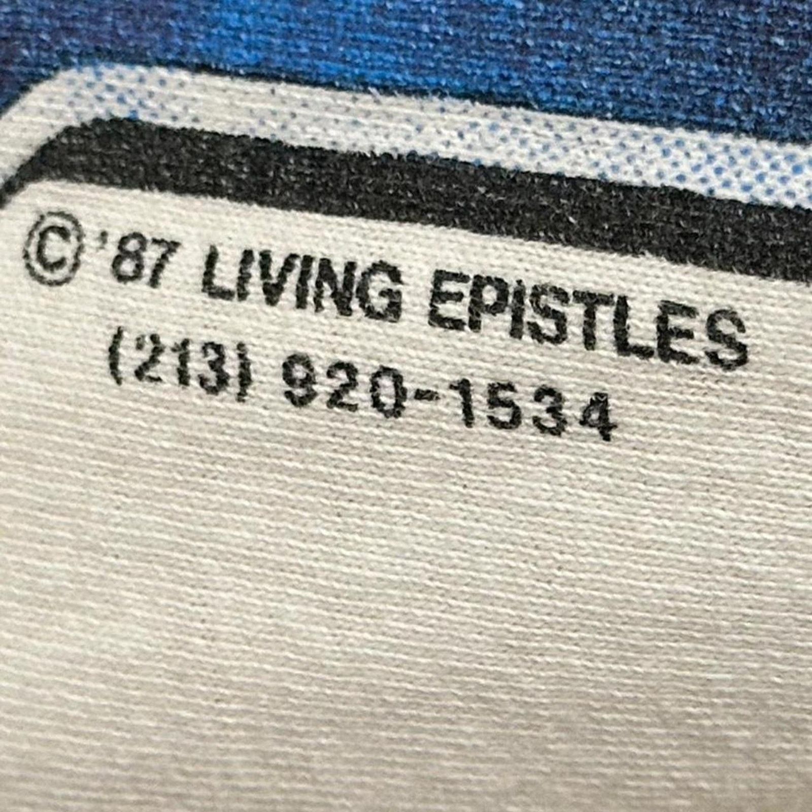 Vintage Vintage 1987 “Heavenly Metal” Christian Living Epistles tee Size US L / EU 52-54 / 3 - 3 Thumbnail