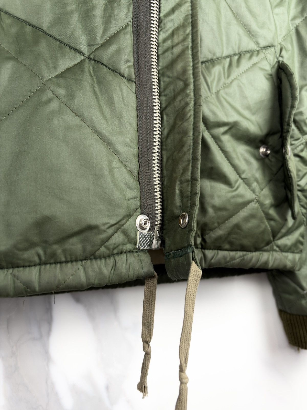 Helmut Lang AW96 Helmut Lang Mainline Quilted Bomber Jacket Olive Size US S / EU 44-46 / 1 - 7 Thumbnail