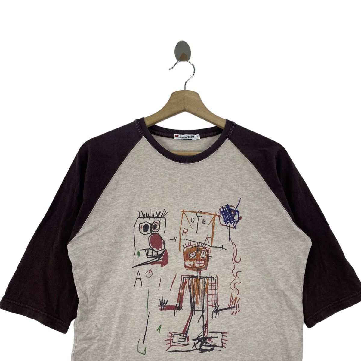 Jean-Michel Basquiat × Uniqlo JEAN MICHEL BASQUIAT x Uniqlo Artist Pop Art Raglan Size US M / EU 48-50 / 2 - 2 Thumbnail
