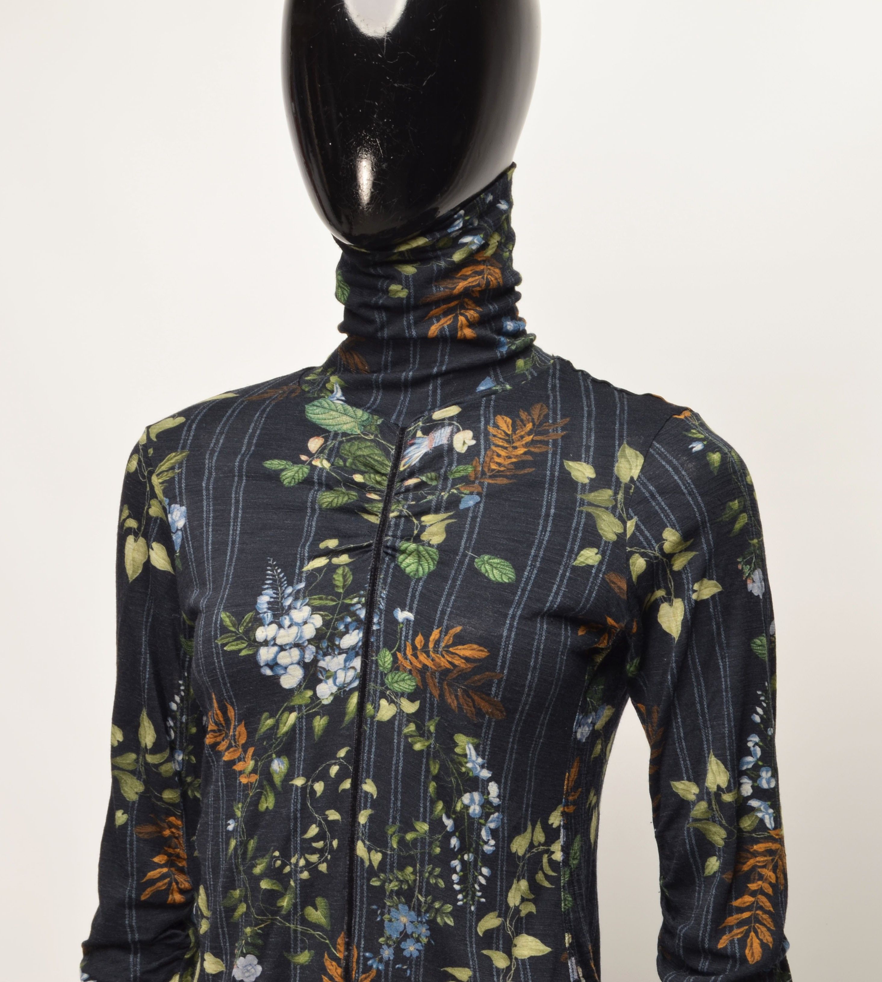 Other High Use Claire Campbell Floral Mesh Turtleneck Top Size M / US 6-8 / IT 42-44 - 2 Thumbnail