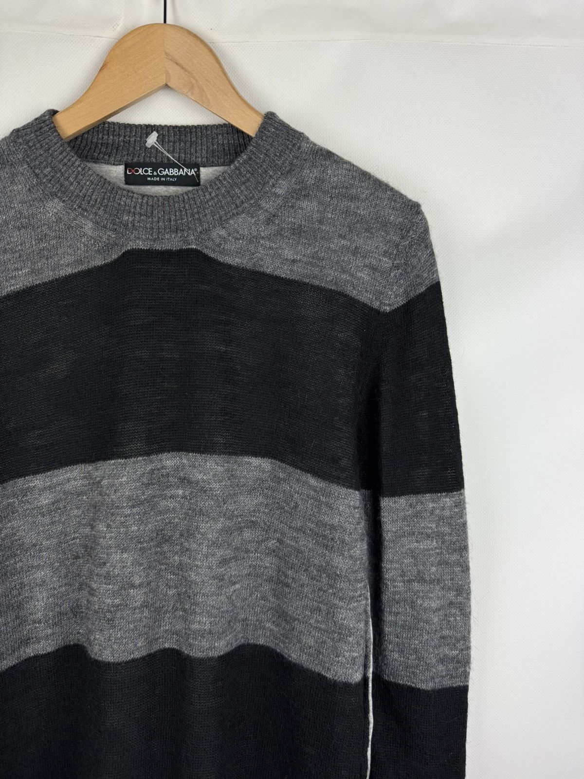 Dolce & Gabbana Dolce & Gabbana Avant-garde Striped Wool Sweater Pullover Size US M / EU 48-50 / 2 - 5 Thumbnail