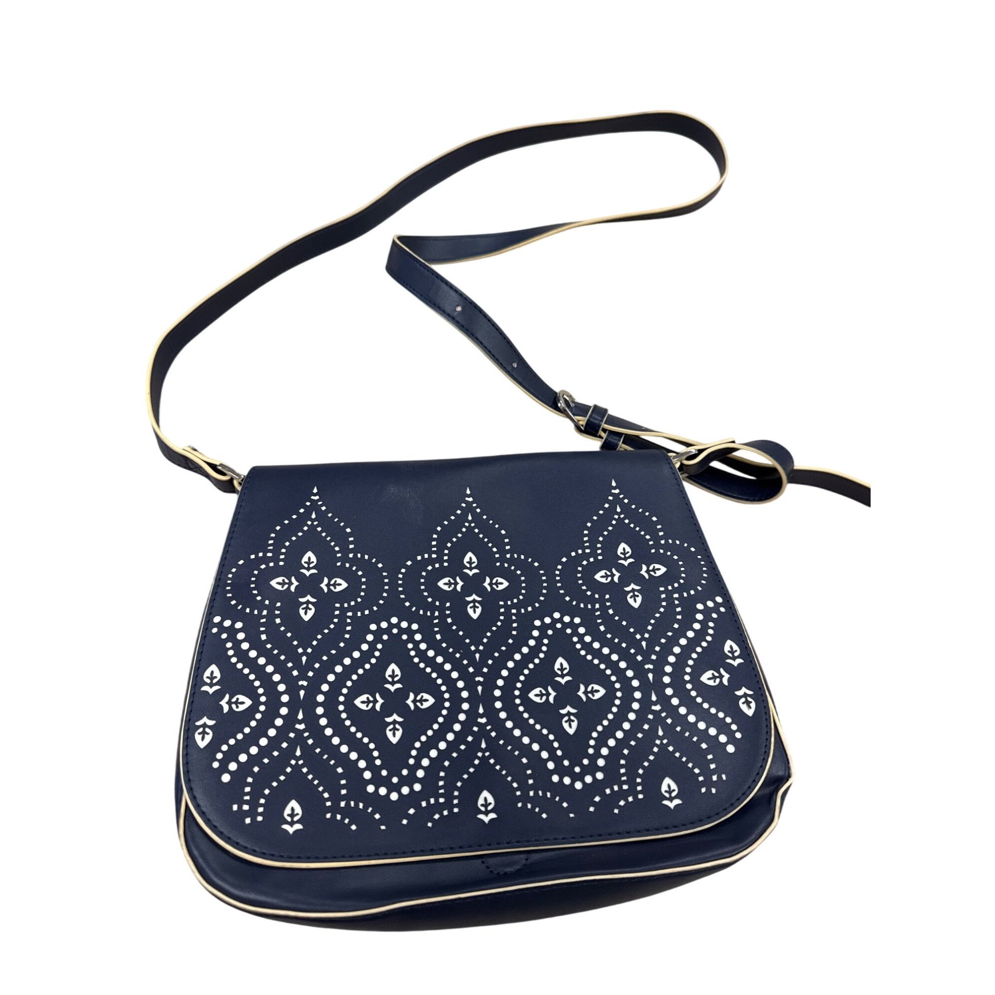 Vera Bradley Vera Bradley Womens Blue Adjustable Crossbody Purse 8x10" SK Size ONE SIZE - 1 Thumbnail