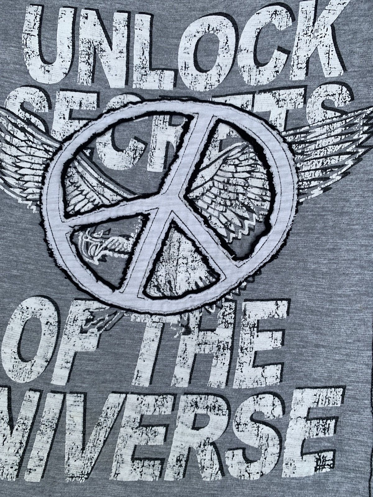 If Six Was Nine × Japanese Brand y2k Sweet Agnes Peace Sign Poem Quotes Graphic Top Size M / US 6-8 / IT 42-44 - 4 Thumbnail
