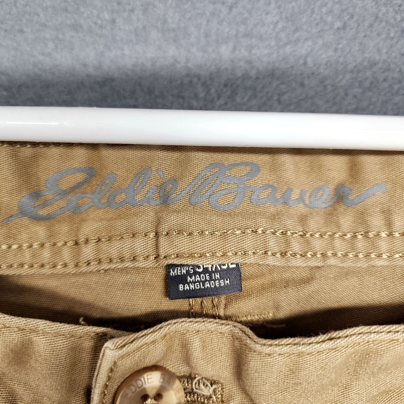 Eddie Bauer Eddie Bauer Mens Pants Active Fit Cargo 34x30 Brown Taper Gorpcore Tagged 34x32 Size US 34 / EU 50 - 3 Thumbnail