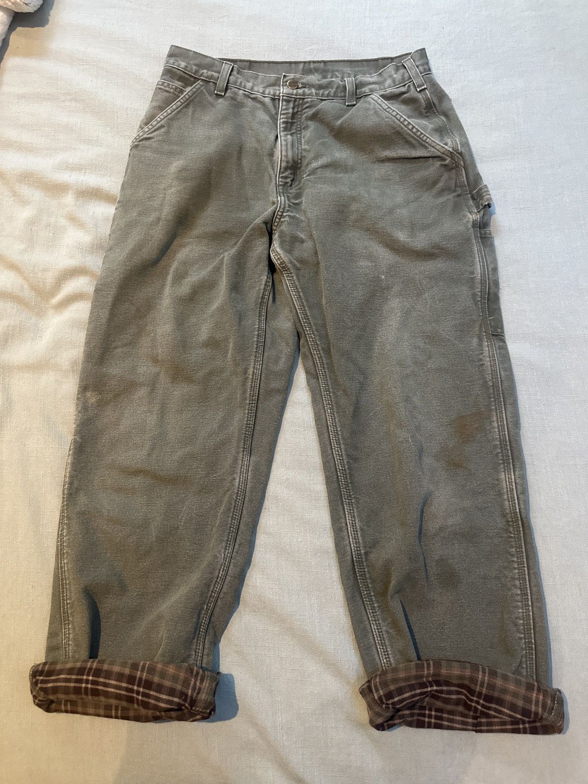 Carhartt Vintage Flannel Lined Carhart pants Size US 32 / EU 48 - 1 Thumbnail