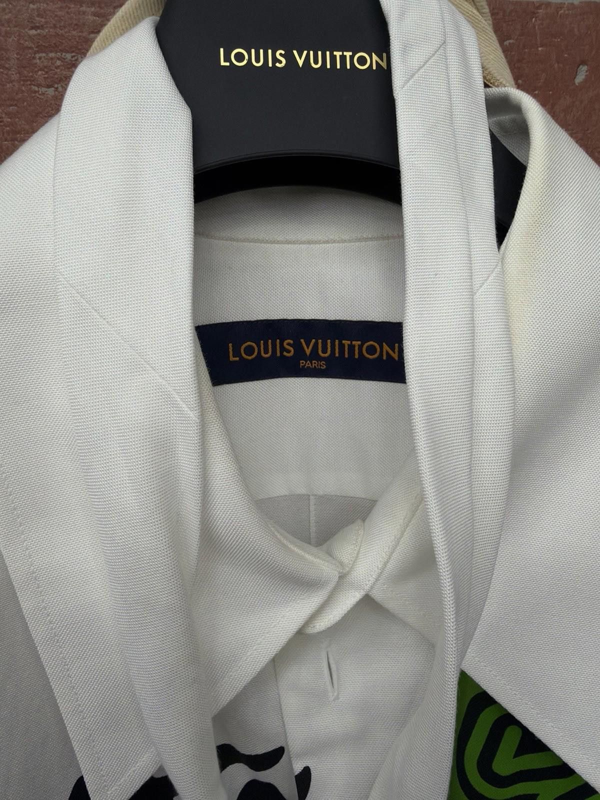 Louis Vuitton LOUIS VUITTON Button Up Dress Shirt Alien Logo $1450 XXL Size 48R - 11 Thumbnail