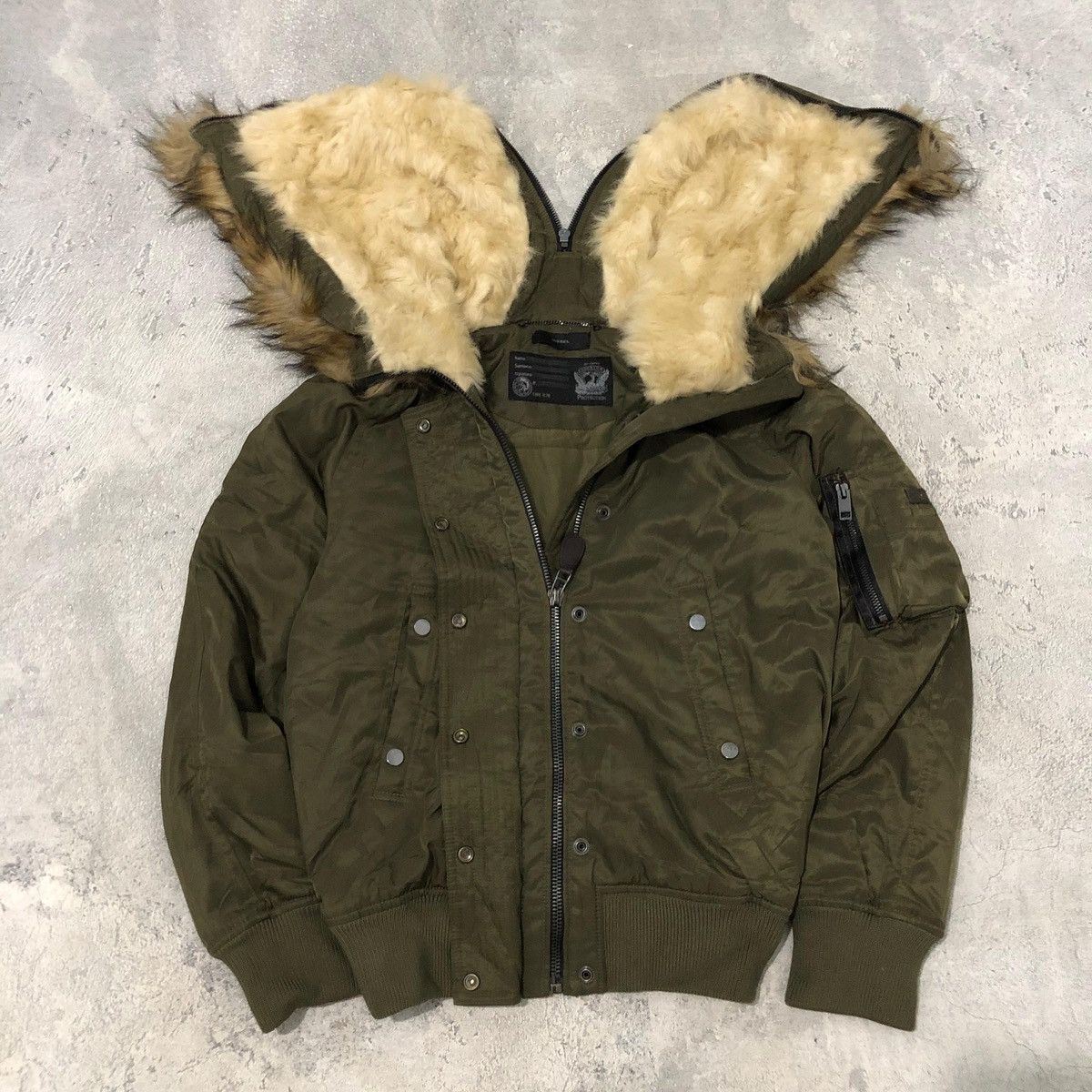 Diesel × Japanese Brand × Vintage DIESEL FUR JACKET STYLE IFSIXWASNINE Size US S / EU 44-46 / 1 - 3 Thumbnail