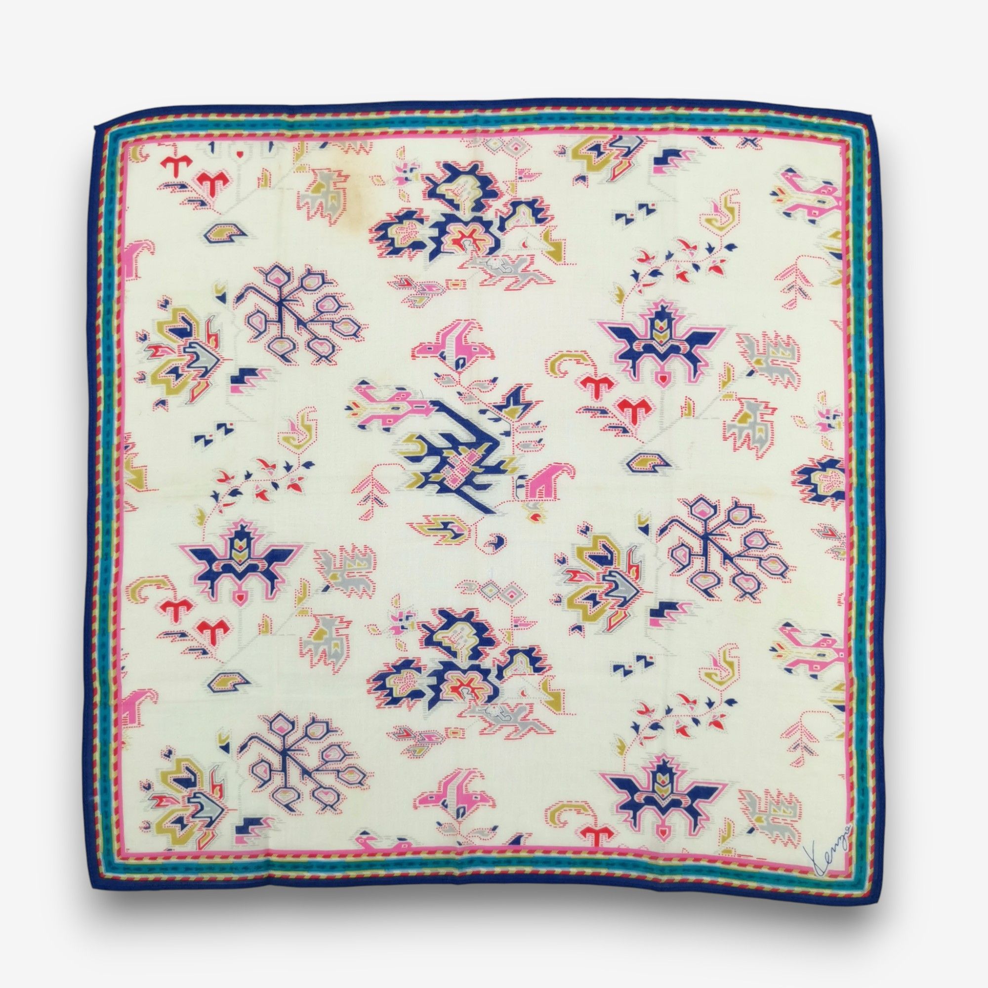 Kenzo Vintage Kenzo Handkerchief Pocket Square Bandana Size ONE SIZE - 2 Thumbnail