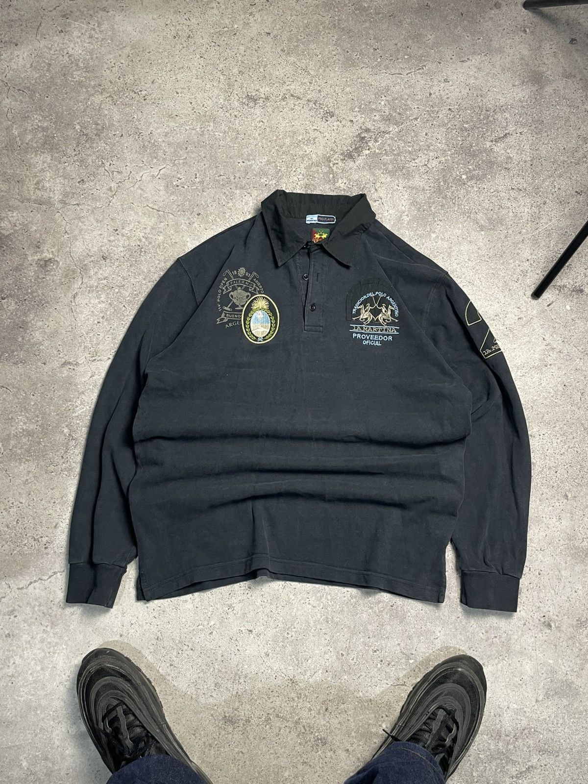 La Martina Vintage La Martina long sleeve rugby polo t shirt Size US XL / EU 56 / 4 - 1 Thumbnail