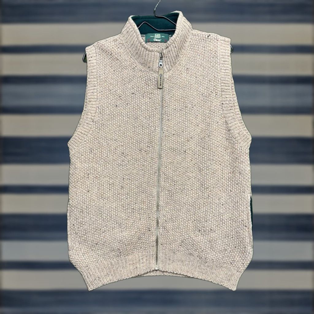 Orvis Orvis Vest Mens Regular Chest 44 Brown Wool Knit Full Zip Stand-Up Collar Jacket Fashion Outdoors Casual Comfort Size US M / EU 48-50 / 2 - 1 Thumbnail