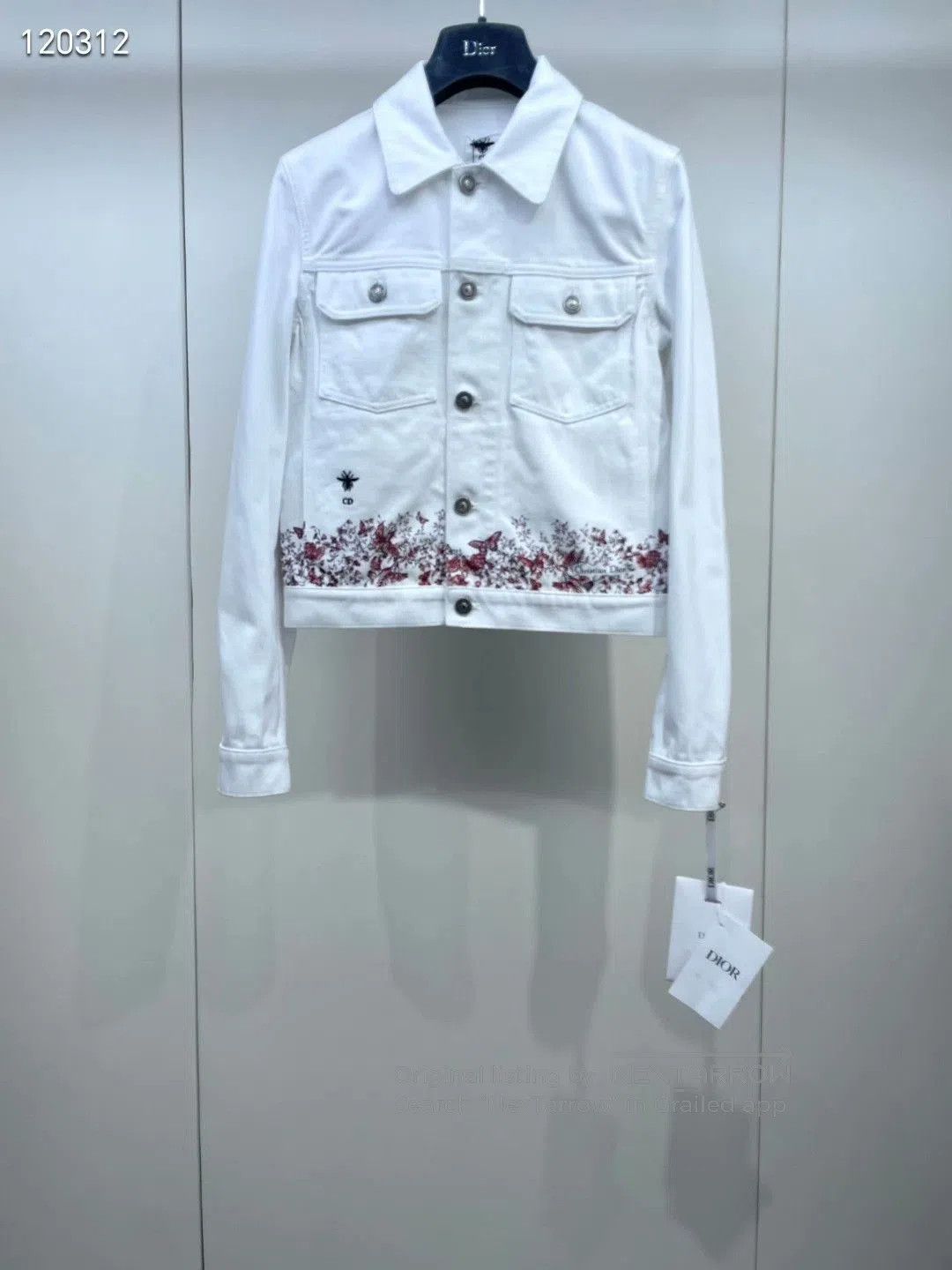 Dior Dior 2024 Butterfly Denim Jacket. Size XXS / US 00 / IT 34 - 2 Thumbnail