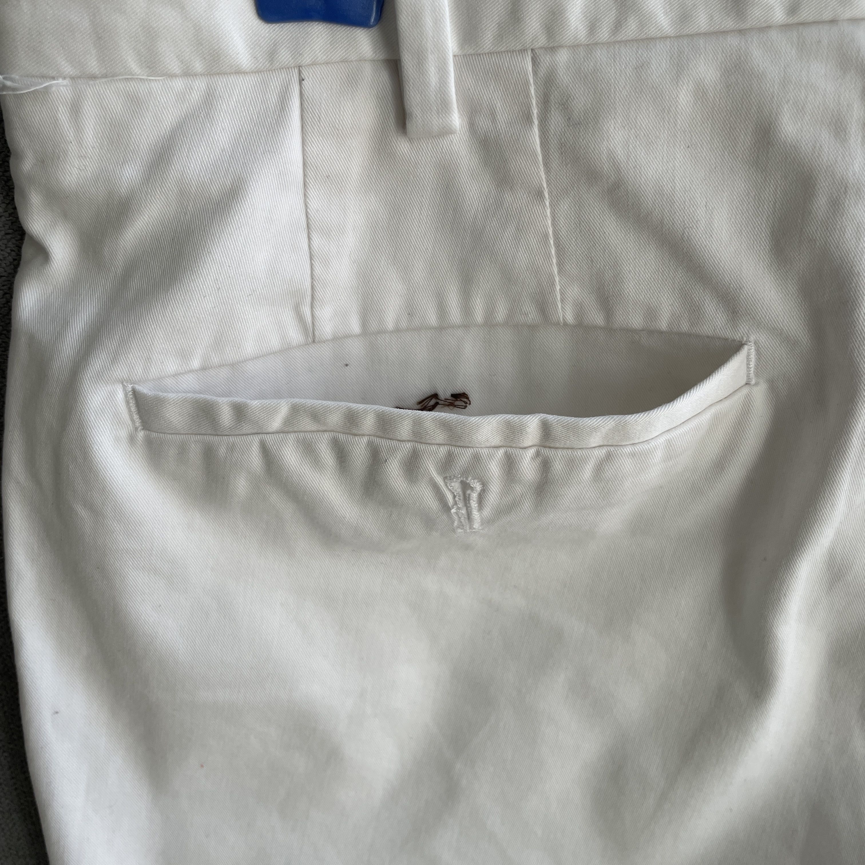Suitsupply Suitsupply White Straight Cotton Chino Trousers Size EUR 50R Size US 32 / EU 48 - 7 Thumbnail