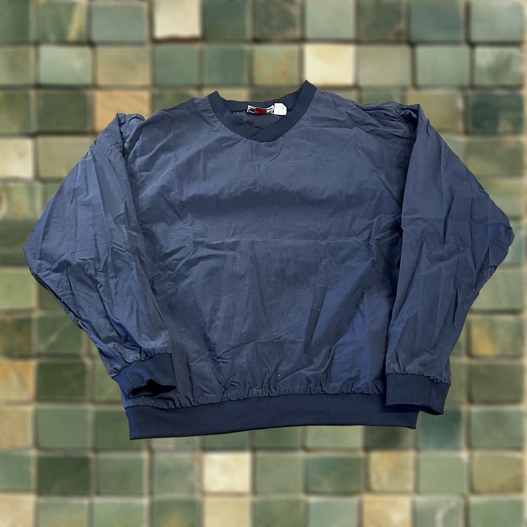 Vintage VINTAGE Turnburry Classics Windbreaker Jacket XL 80s 90s Navy Blue Size US XL / EU 56 / 4 - 1 Thumbnail