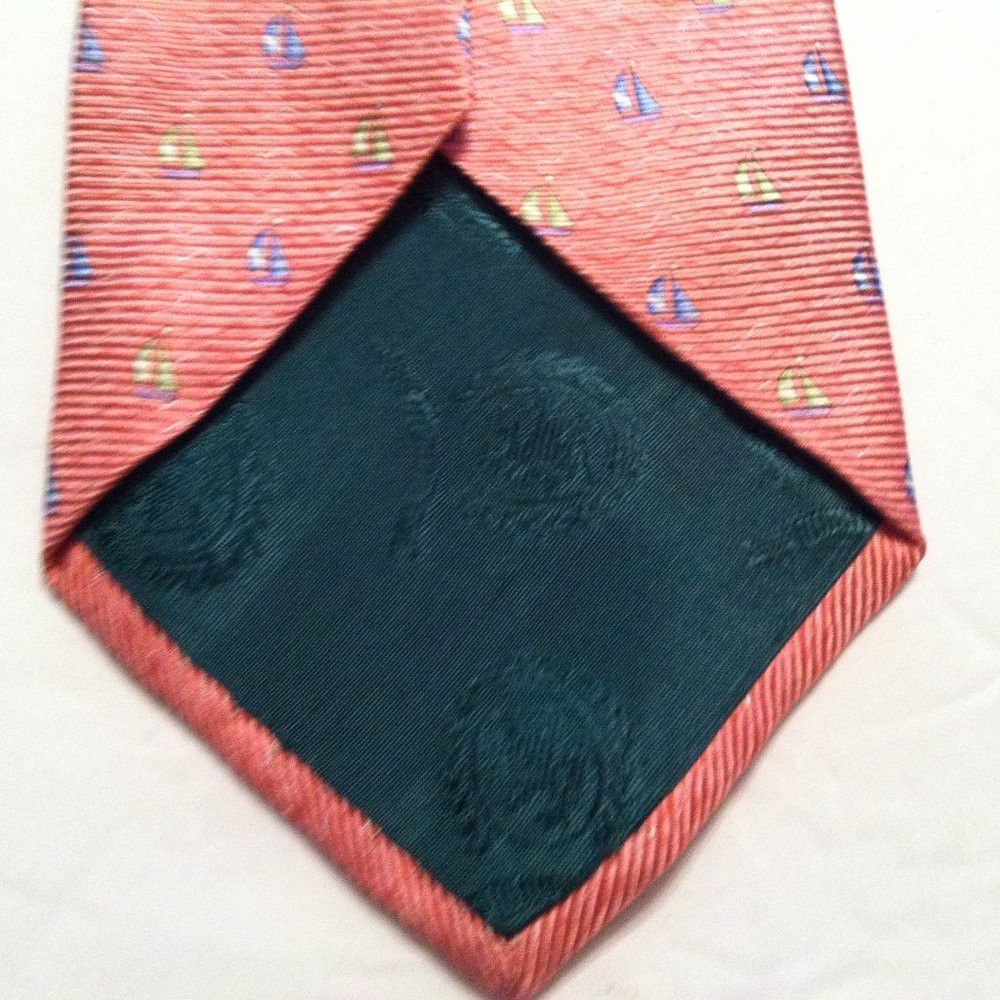 Tommy Hilfiger TOMMY HILFIGER MEN'S PINK SILK TIE WIDTH: 3 3/4" Size ONE SIZE - 3 Thumbnail