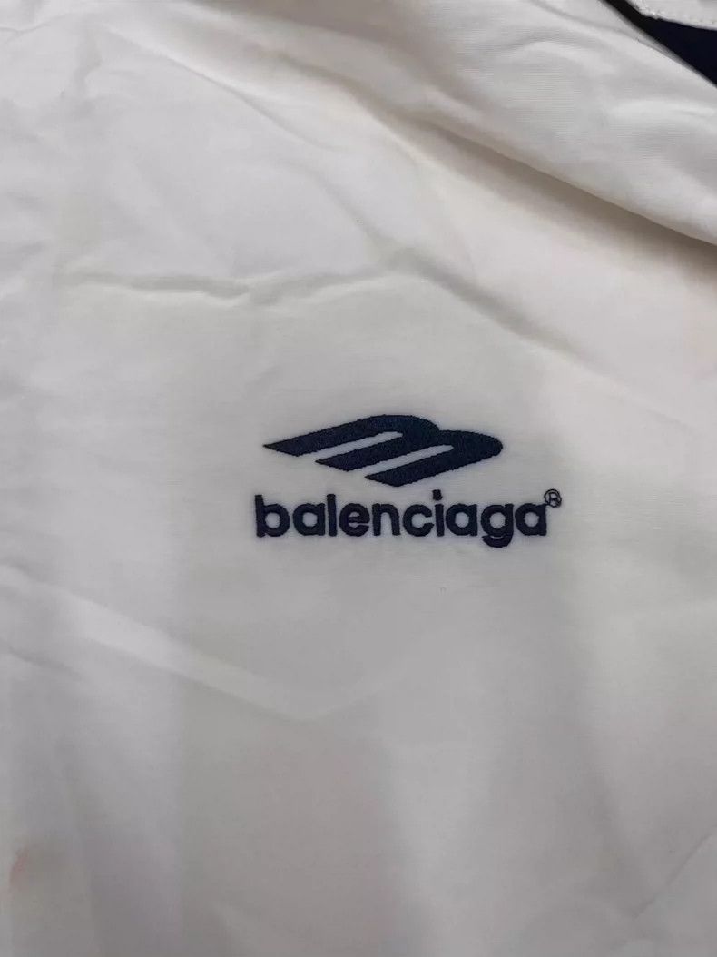 Balenciaga Balenciaga Letter print contrast sunscreen collar jacket Size US XXS / EU 40 - 3 Thumbnail