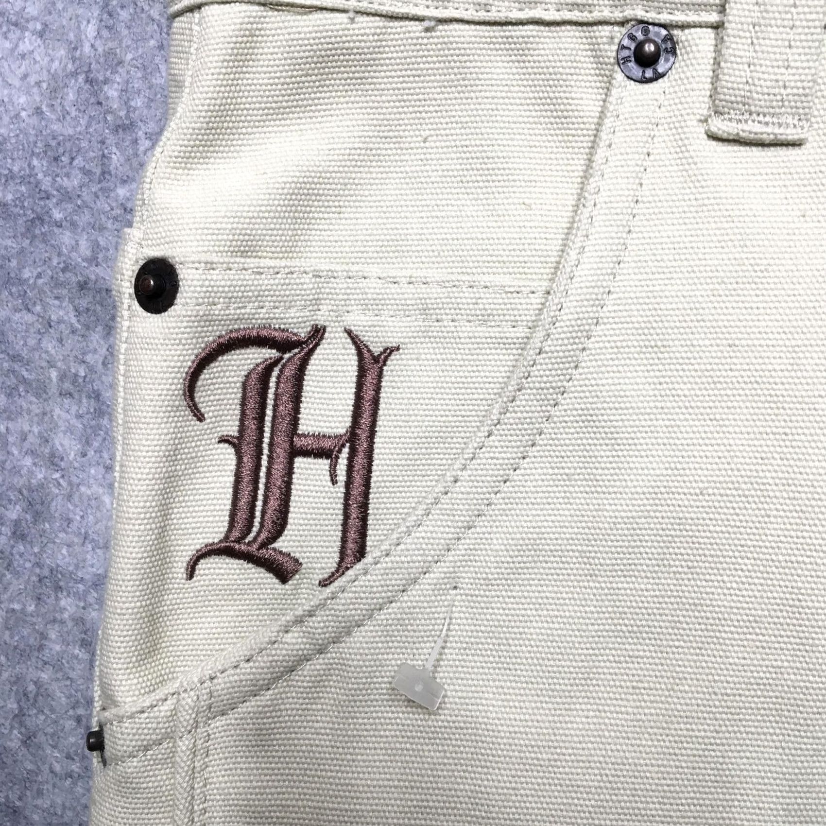 Honor the Gift Honor The Gift Pipeline Ankle Pant Mens 32 Beige Canvas Embroidered H Logo Pants Regular 28 Inseam Straight Casual Pants Mens Size US 32 / EU 48 - 6 Thumbnail