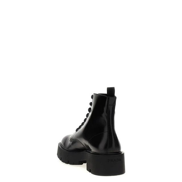 Prada PRADA Black Brushed Leather Boots New/Authentic (Men's size: Size US 10 / EU 43 - 3 Thumbnail