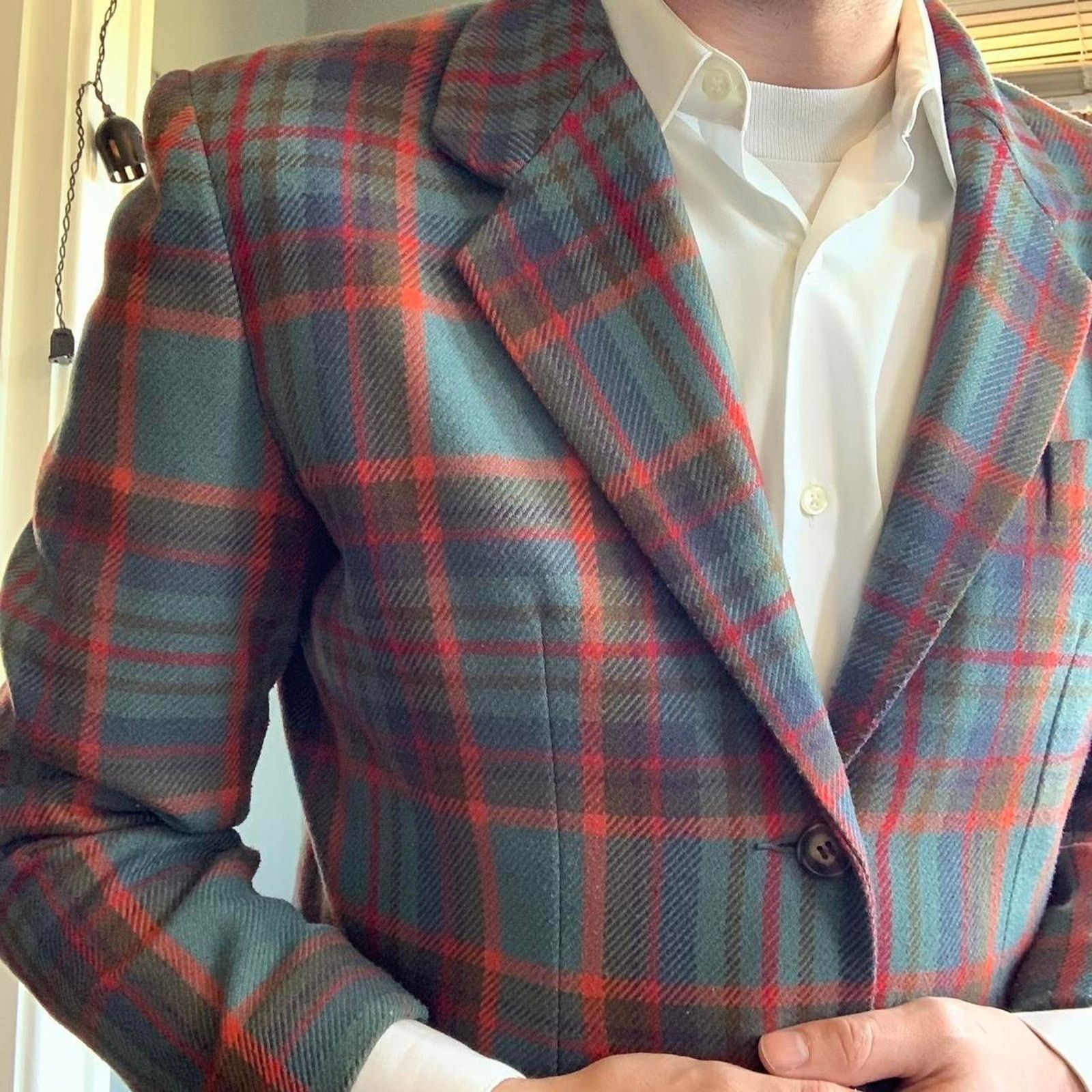 Gap Vtg 80s gap plaid gap blazer large Size S / US 4 / IT 40 - 5 Thumbnail